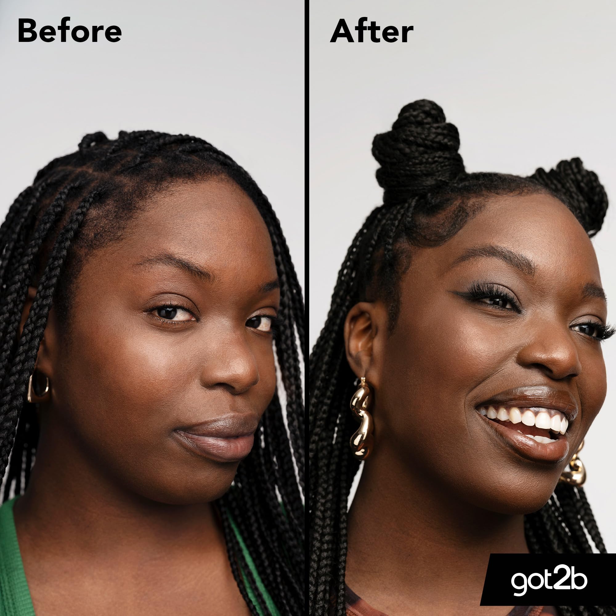 Got2B Glued 4 Brows & Edges Clear 2-in-1 Gel (16 ml) - Screaming Hold Vegan Brow & Edge Styler 7
