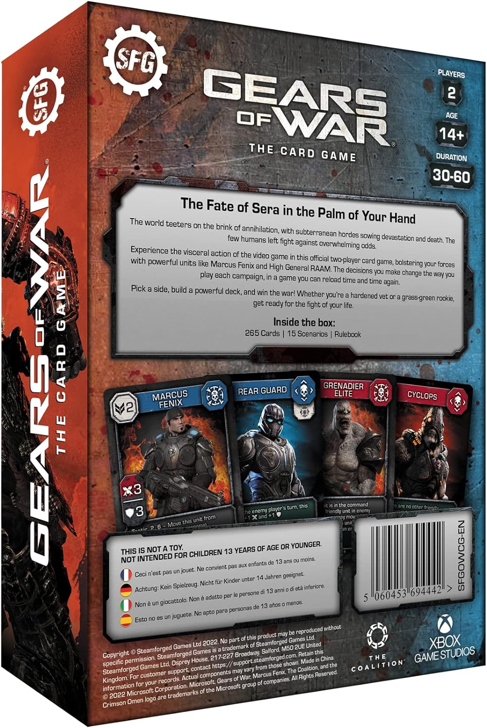 Steamforged Games Gears of War The Card Game: Core Game - 2 Players, 30-60 Minut