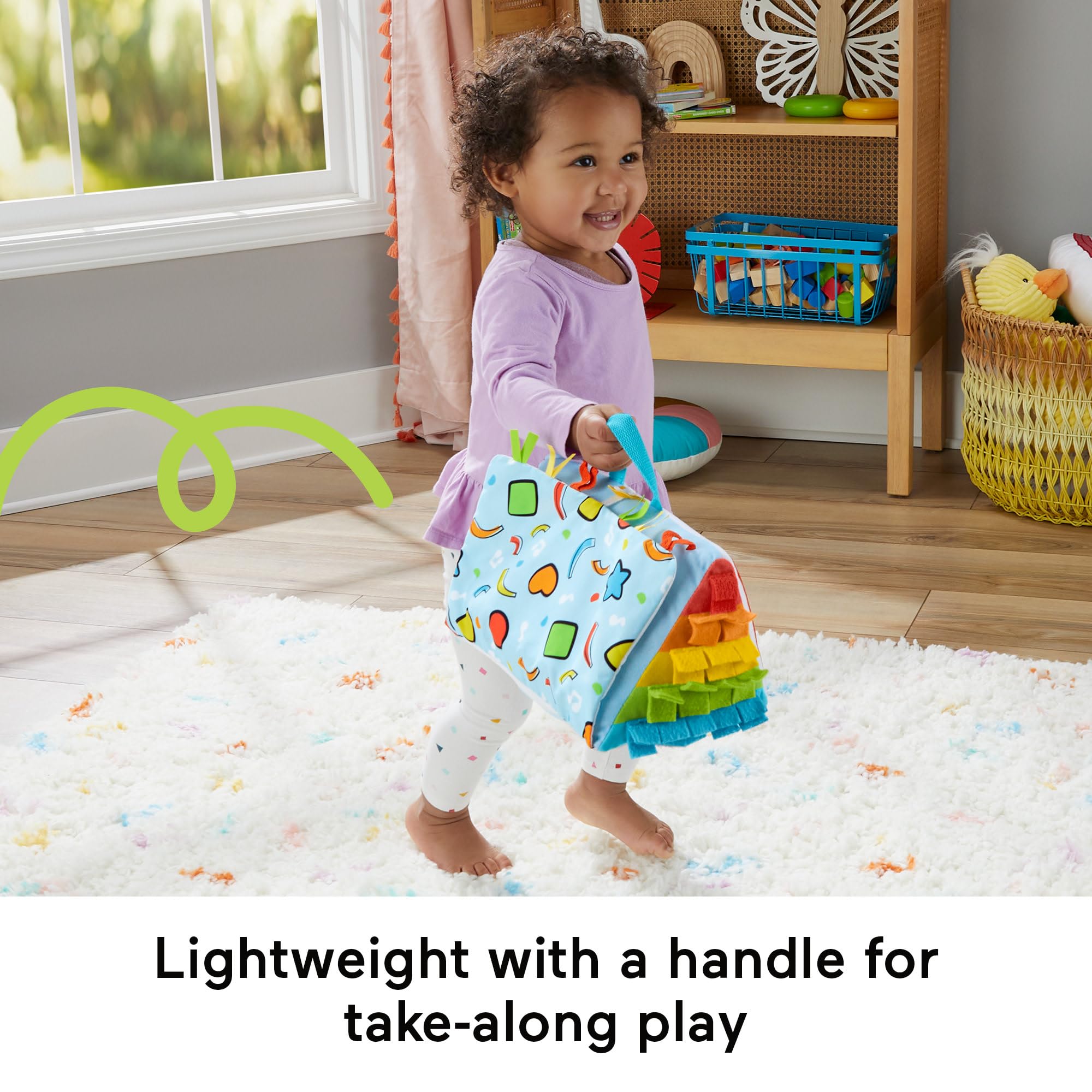 Fisher-Price Kick & Play Soft Piano - Musical Baby Toy for Tummy Time & Sensory Play 6