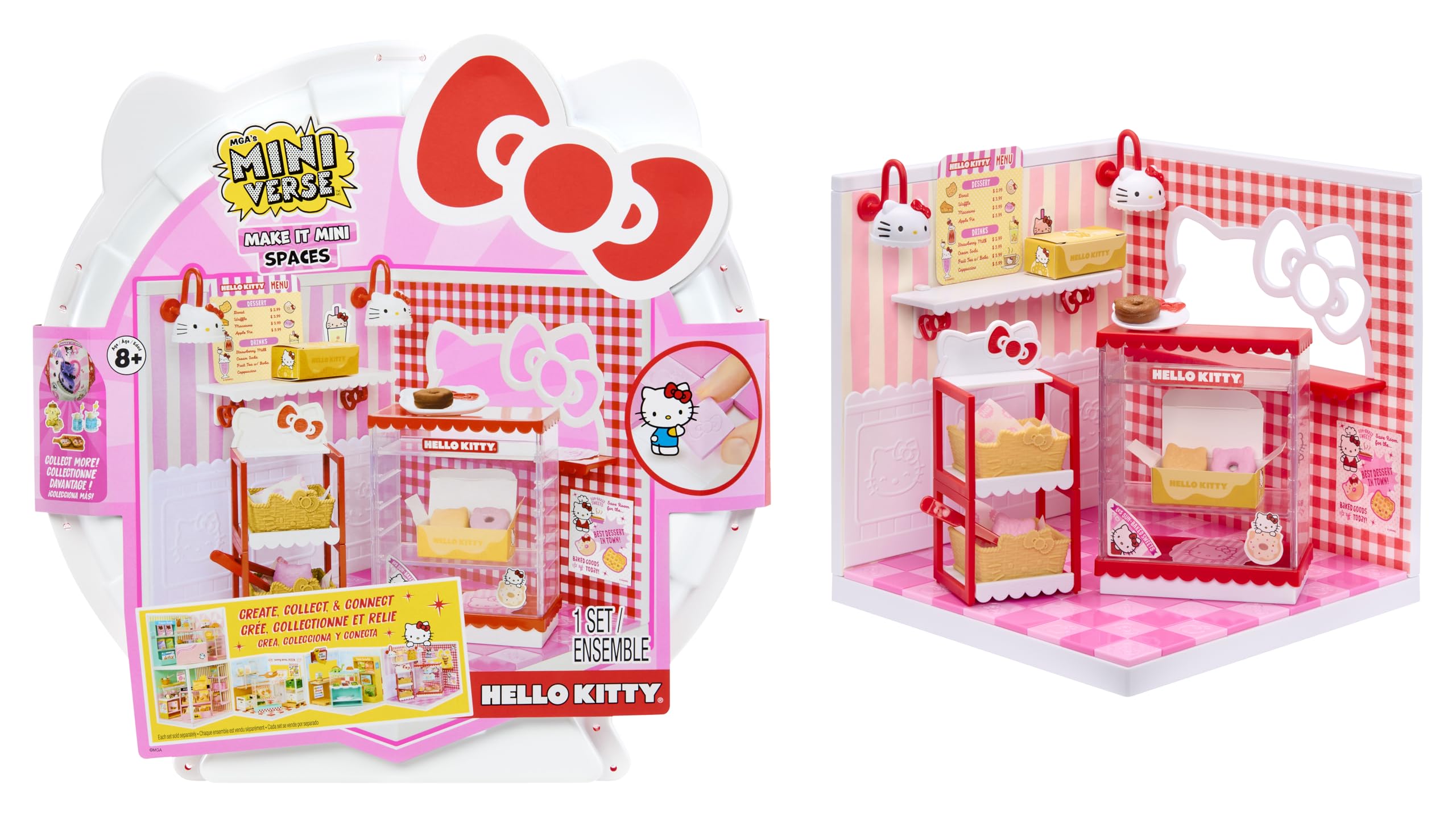 Miniverse Make It Mini Spaces Hello Kitty - Building Set for Kids 8+, DIY Craft Room Playset 8