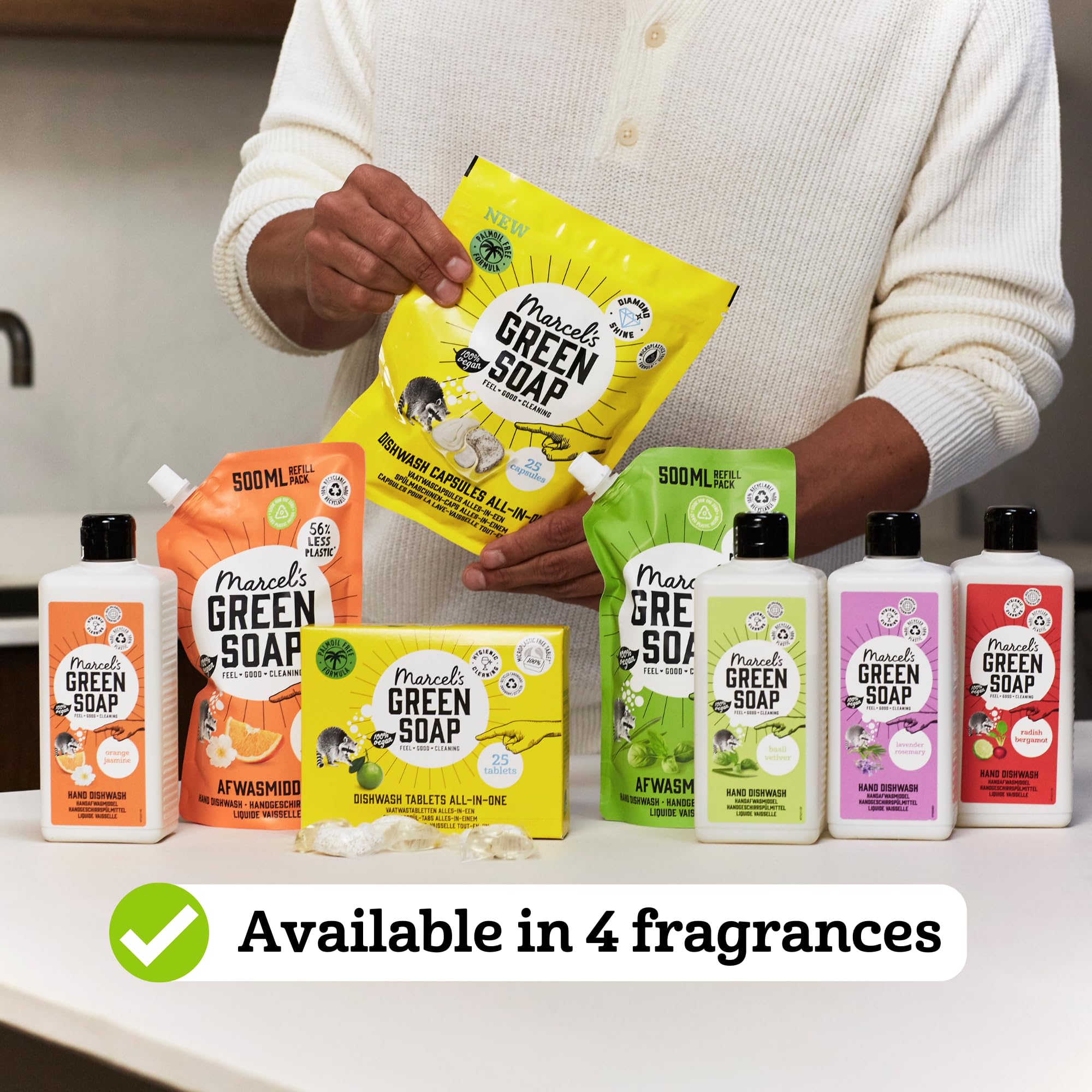 Marcel's Green Soap Washing-Up Liquid - Lavender & Rosemary Scent | 500ml | Biodegradable 6