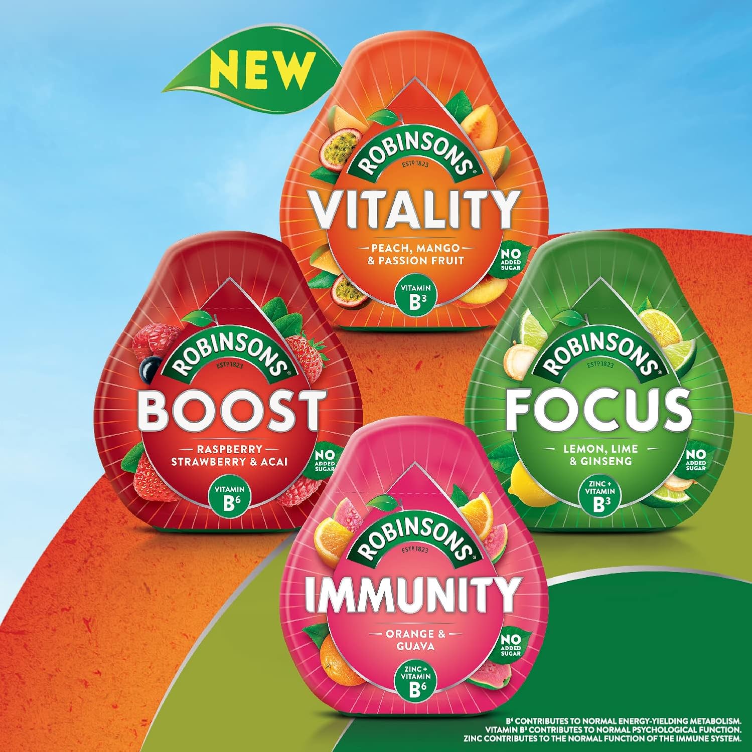 Robinsons Immunity Benefit Drops Orange & Guava Squash with Vitamin B6 and Zinc - 66ml 3