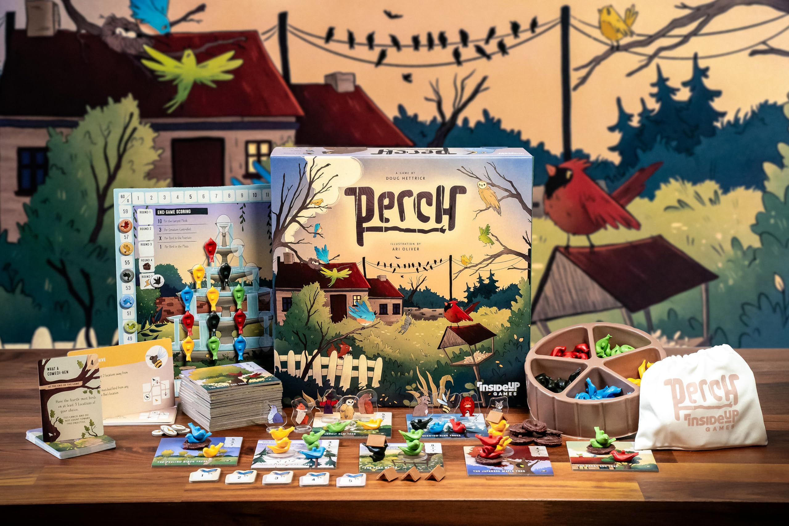 Inside Up Games Perch Board Game | Fast-Paced Area Control Strategy | Ages 14+ 2
