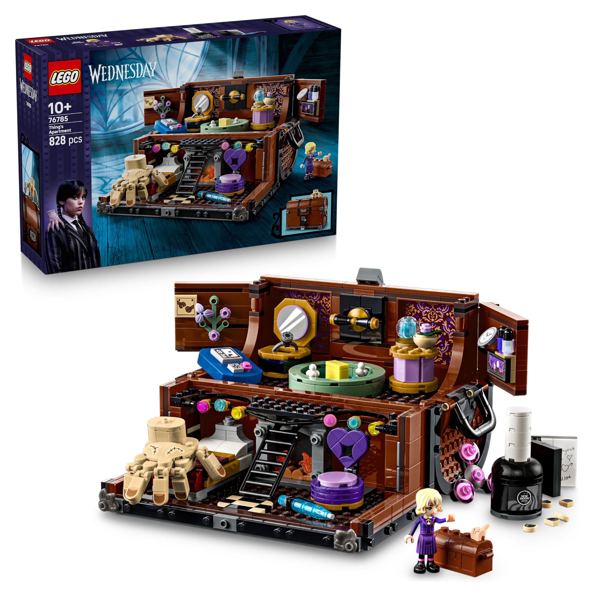 LEGO Wednesday Thing's Apartment Building Set 76785 | Ages 10+ | Includes Enid Mini Doll