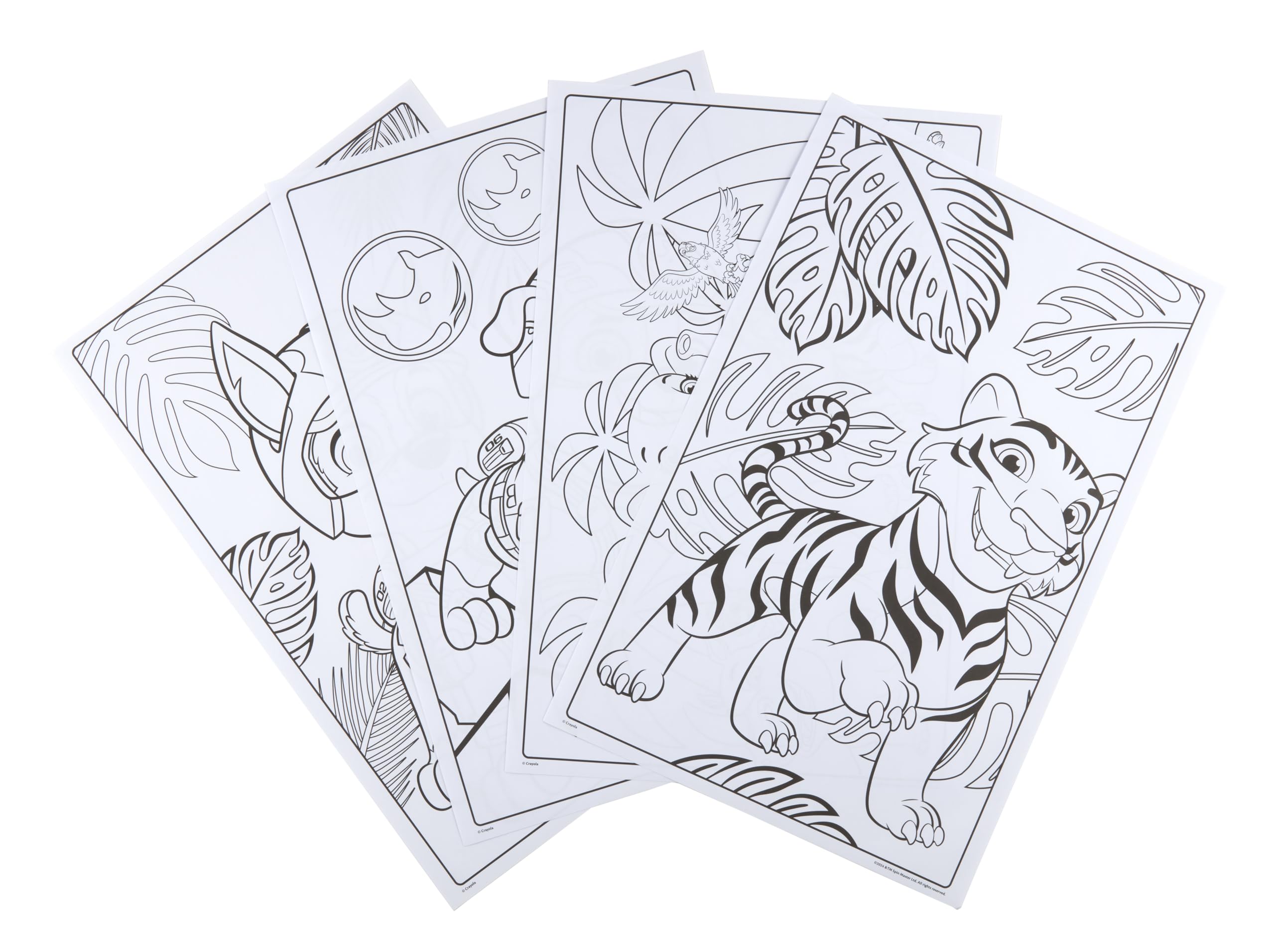 CRAYOLA Paw Patrol Jungle Pups Giant Colouring Pages with 100 Stickers | Ages 3+ 4