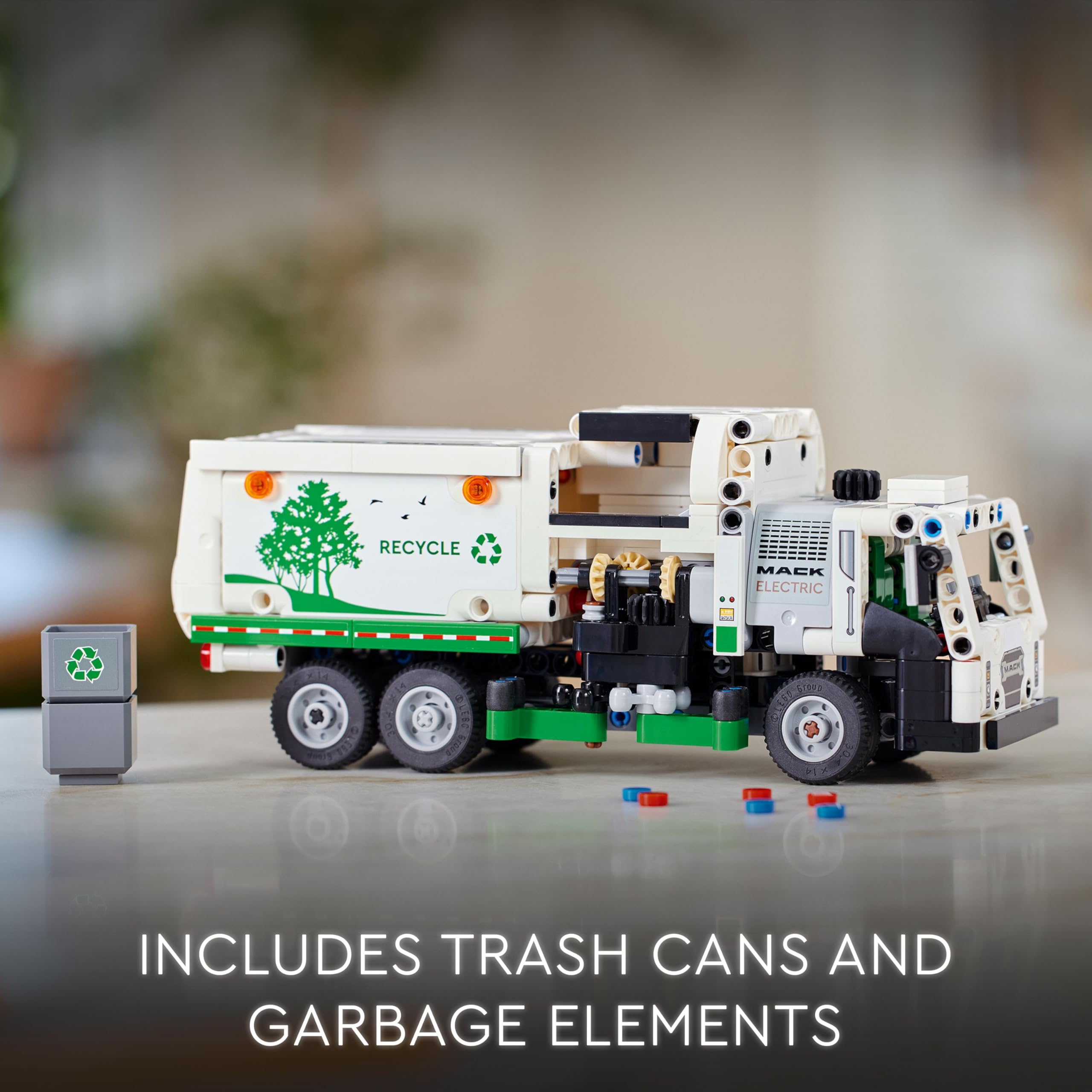 LEGO Technic Mack LR Electric Garbage Truck Building Set | Ages 8+ | Model 42167 5