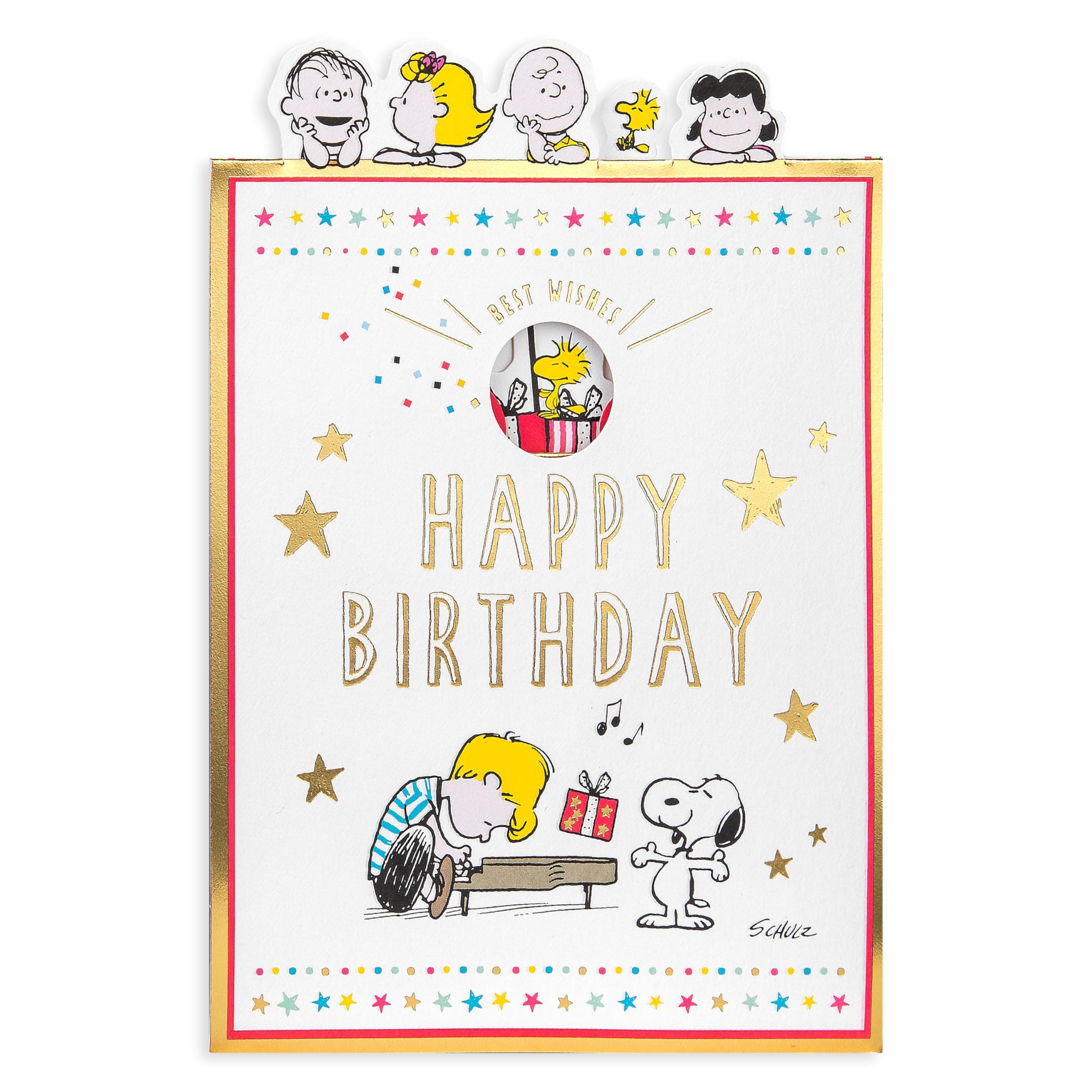Hallmark Peanuts Snoopy 3D Pop-Up Birthday Card with Gold Foil Details 4