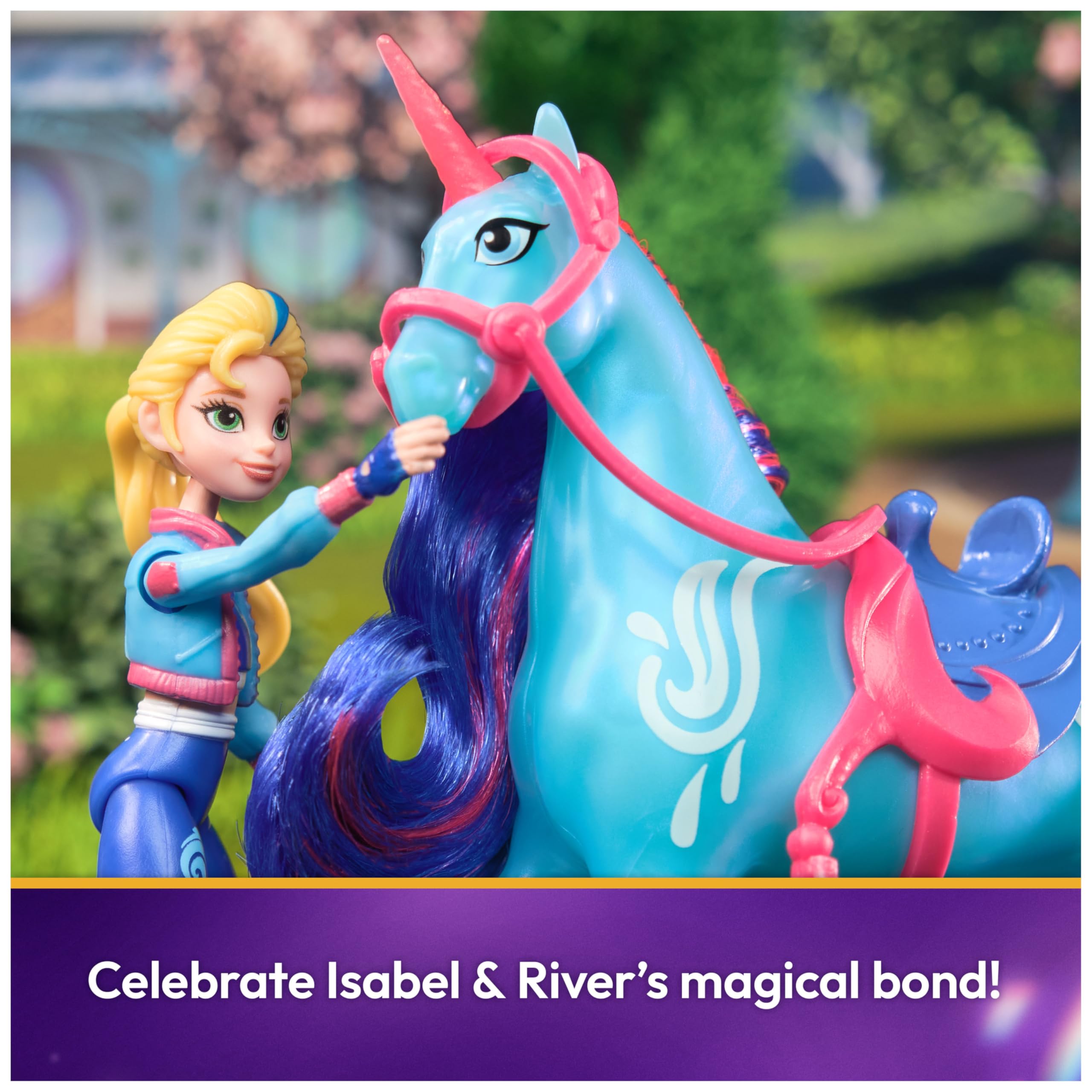 Unicorn Academy Isabel & River Playset with 2 Riding Accessories and Hair Styling Tool | Ages 4+ 4
