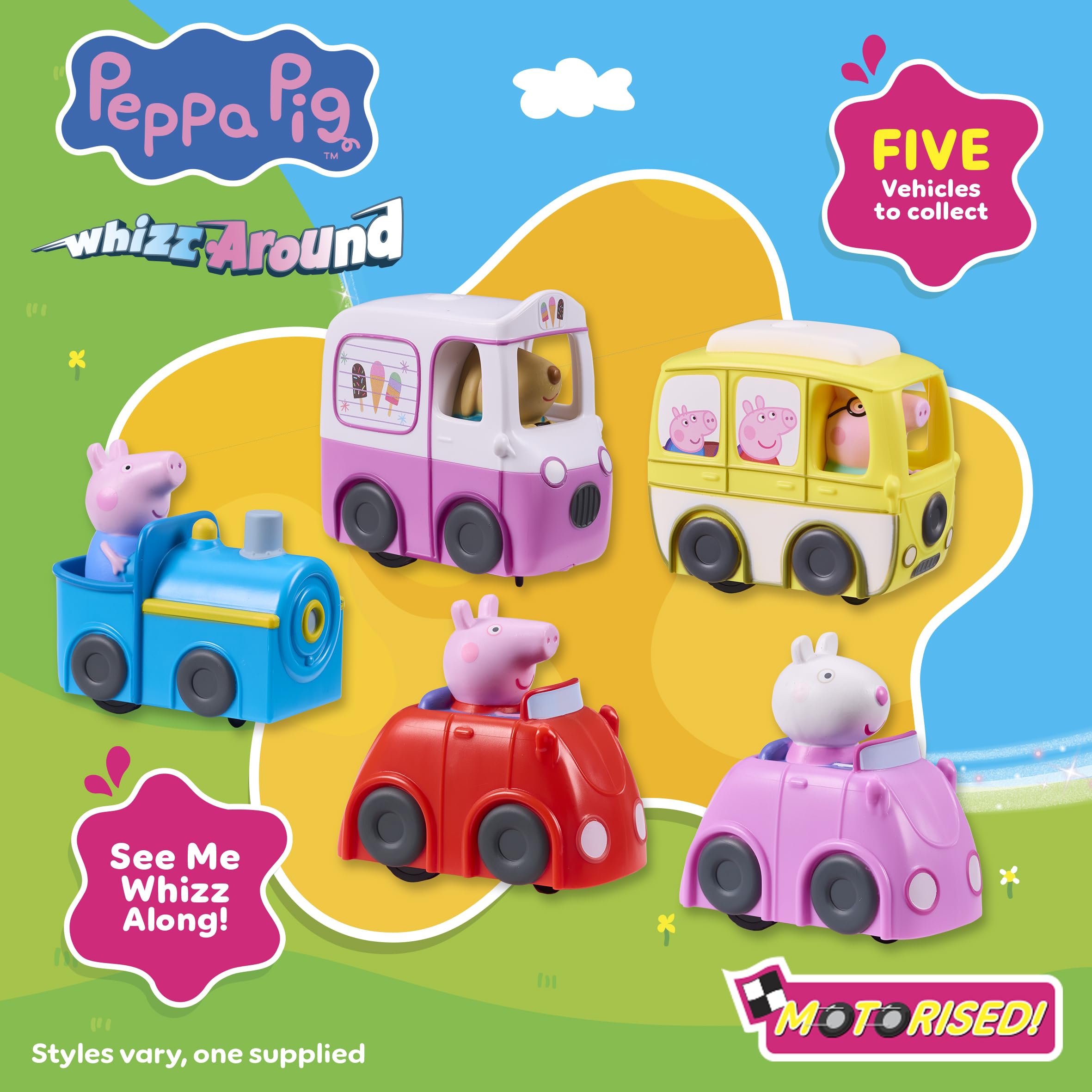 Peppa Pig Whizz Around Little Red Car - Motorised Vehicle | Ages 2+
