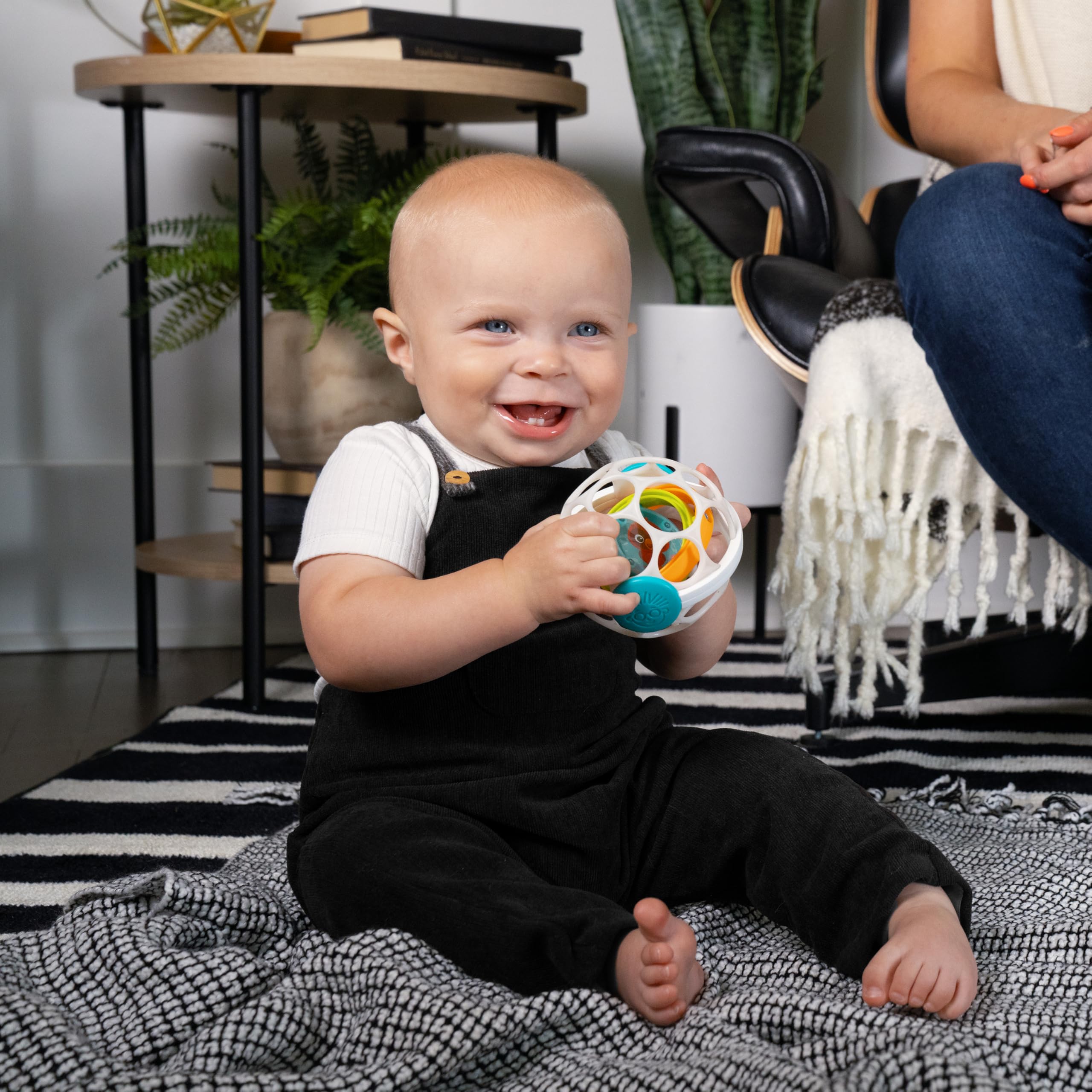 Baby Einstein Grip & Spin Oball Rattle Toy - BPA Free, Easy Grasp, 0+ Months 2