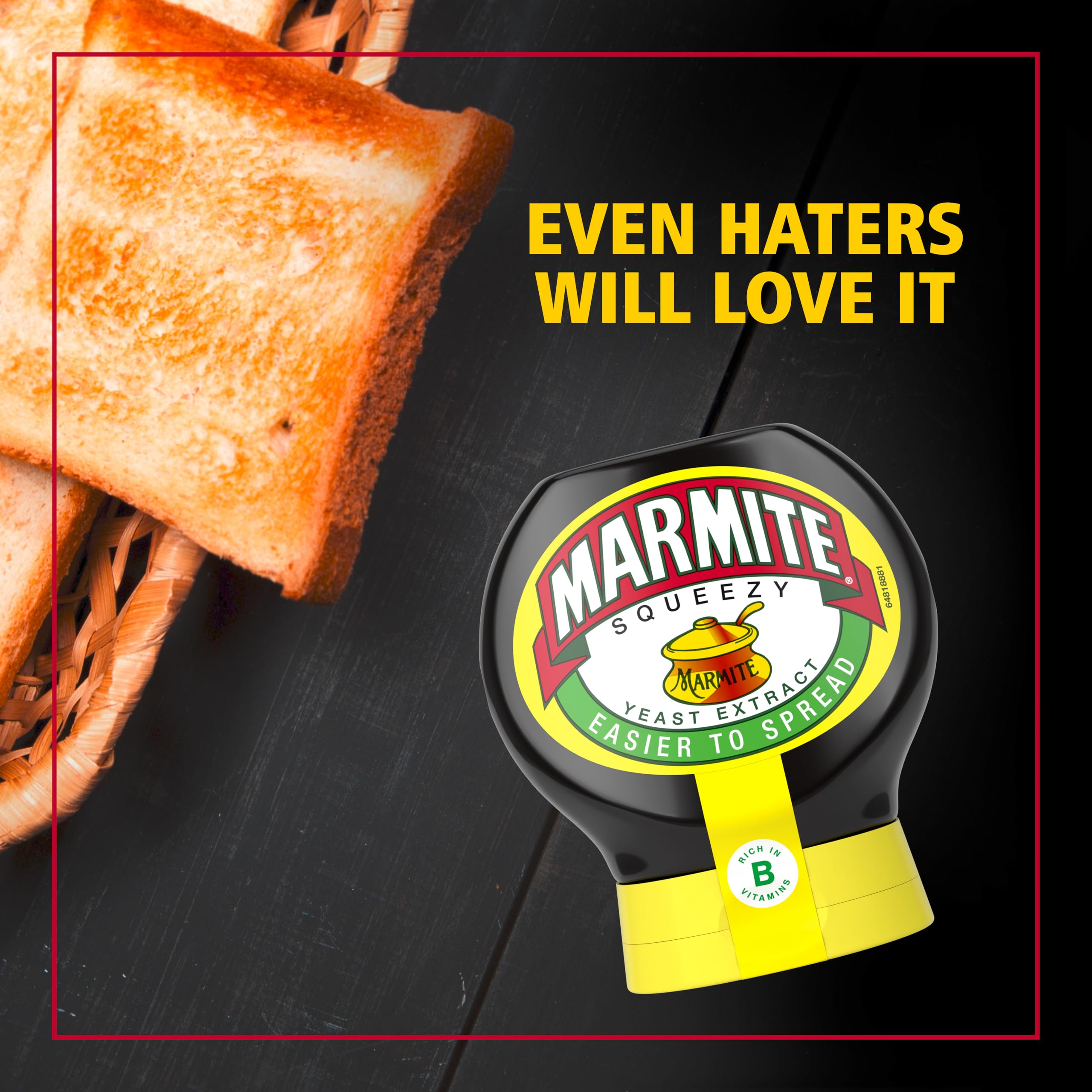 Marmite Squeezy Yeast Extract 200g - Vegan Breakfast Spread Rich in B Vitamins 5