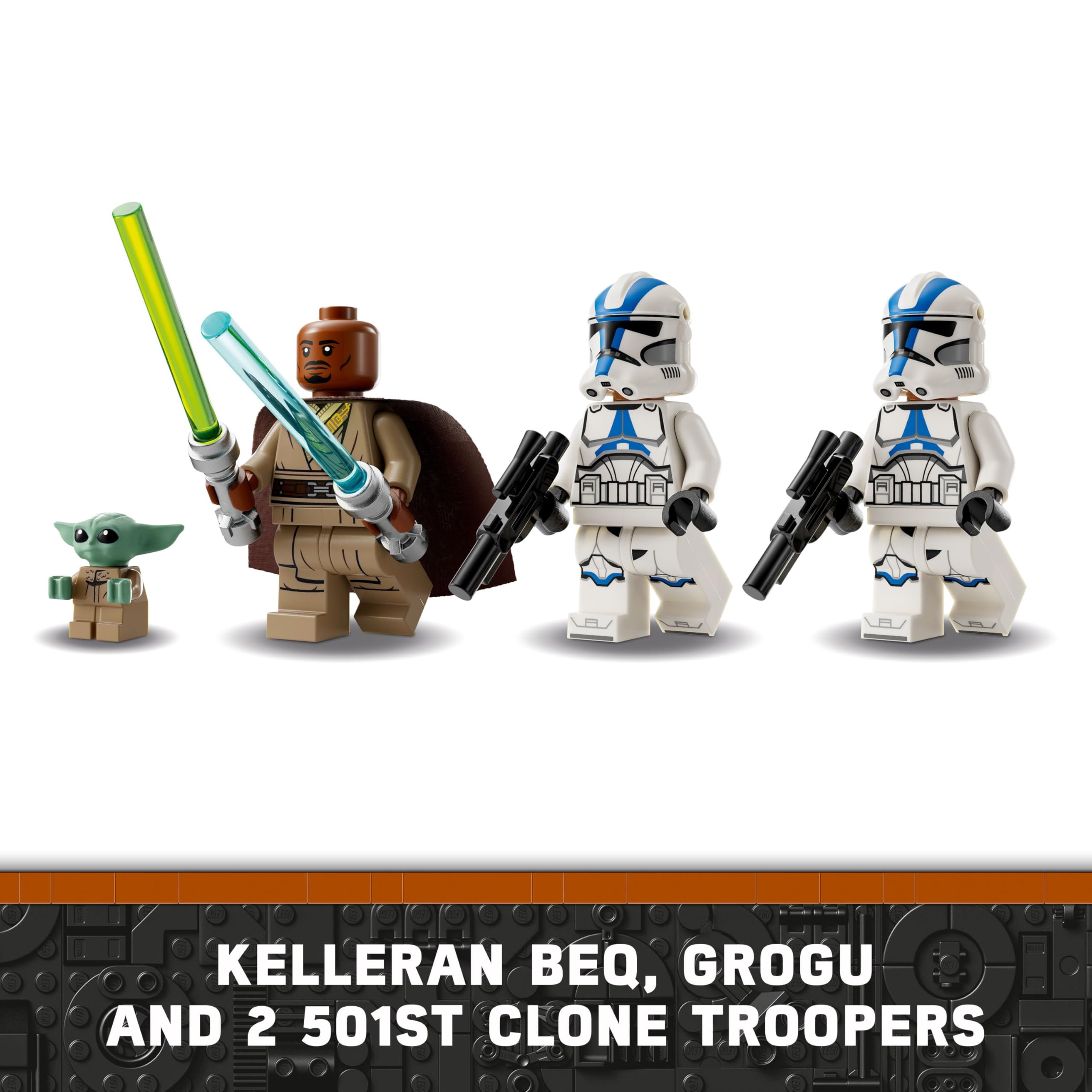 LEGO Star Wars BARC Speeder Escape Set 75378 - Building Toy with Kelleran Beq, Grogu & Clone Troopers 11