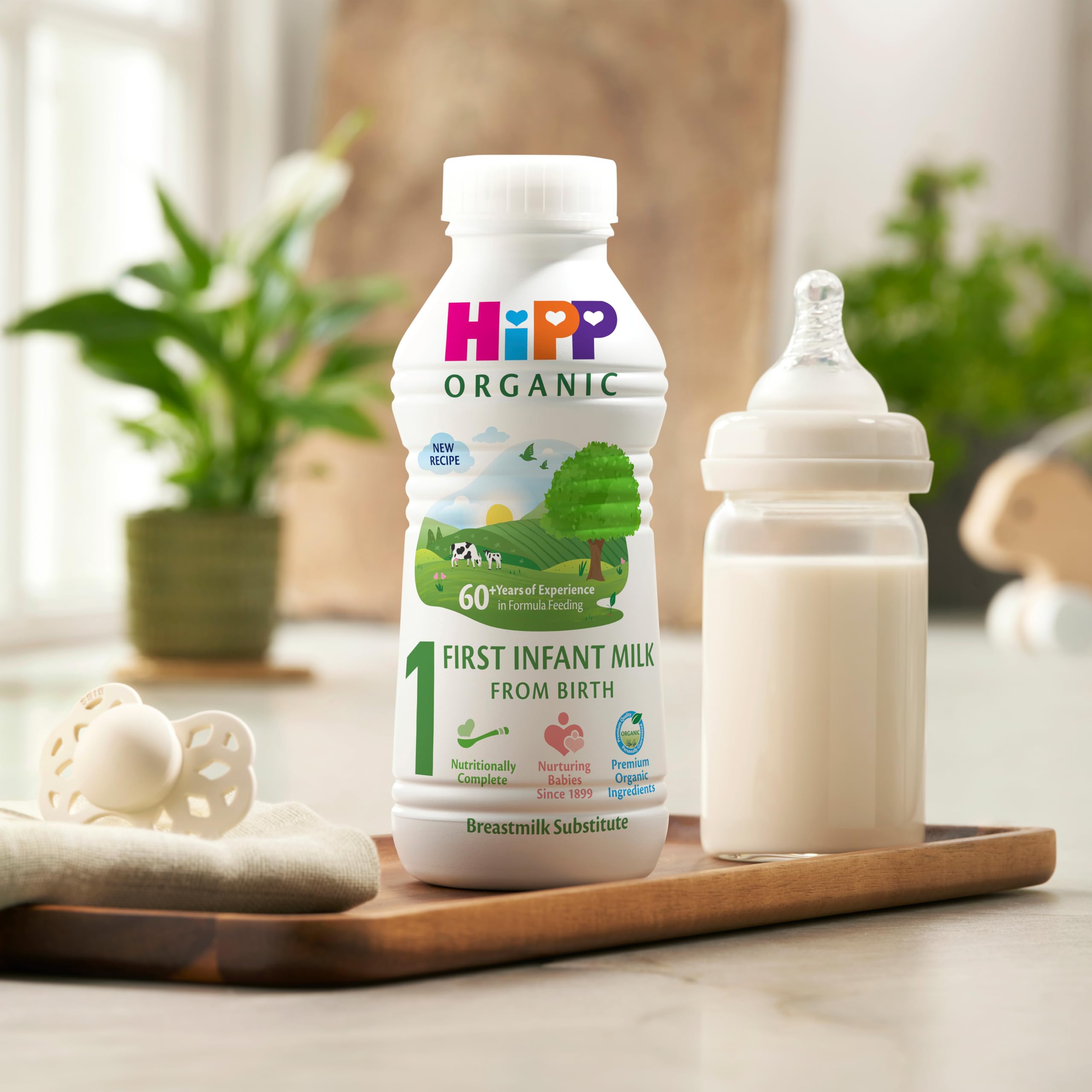 HiPP Organic 1 First Infant Ready to Feed Liquid Baby Formula - Suitable From Birth | 470 ml