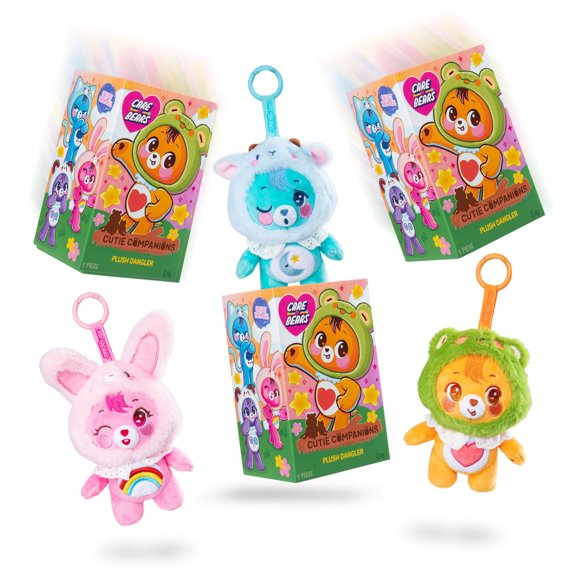 Care Bears Cutie Champions Plush Dangler - 15cm, Blind Box Surprise, Ages 4+