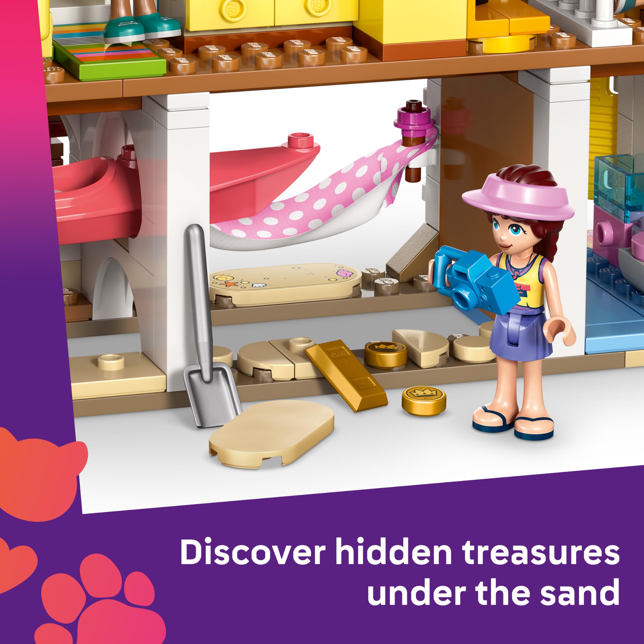 LEGO Friends Beach House with Seals Building Set - 3 Mini Dolls, 2 Animal Figures | Ages 7+ 3