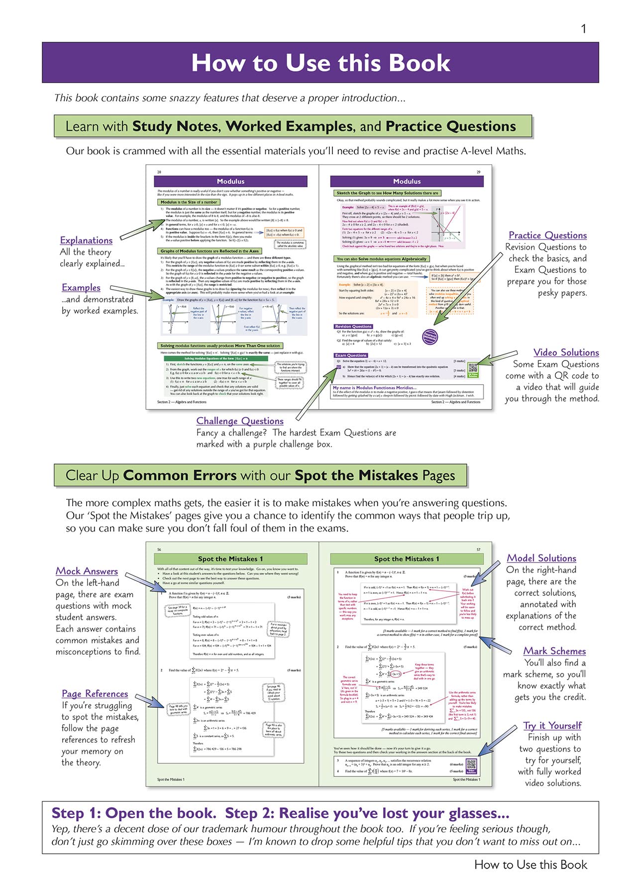 CGP A-Level Maths for Edexcel: Year 1 & 2 Complete Revision & Practice with Online Edition