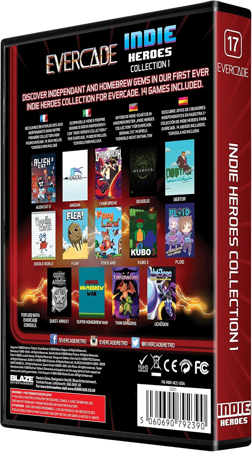 Evercade Indie Heroes Collection 1 Cartridge - 14 Classic Indie Games for Retro Gaming Enthusiasts 10