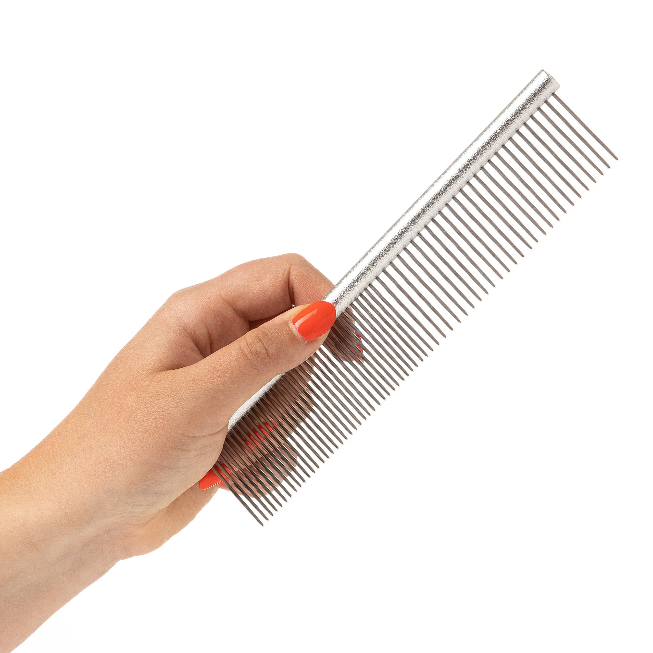Mikki Dog Brush Set: Stainless Steel Comb & Hard Pin Slicker for Doodles | Small Size 6