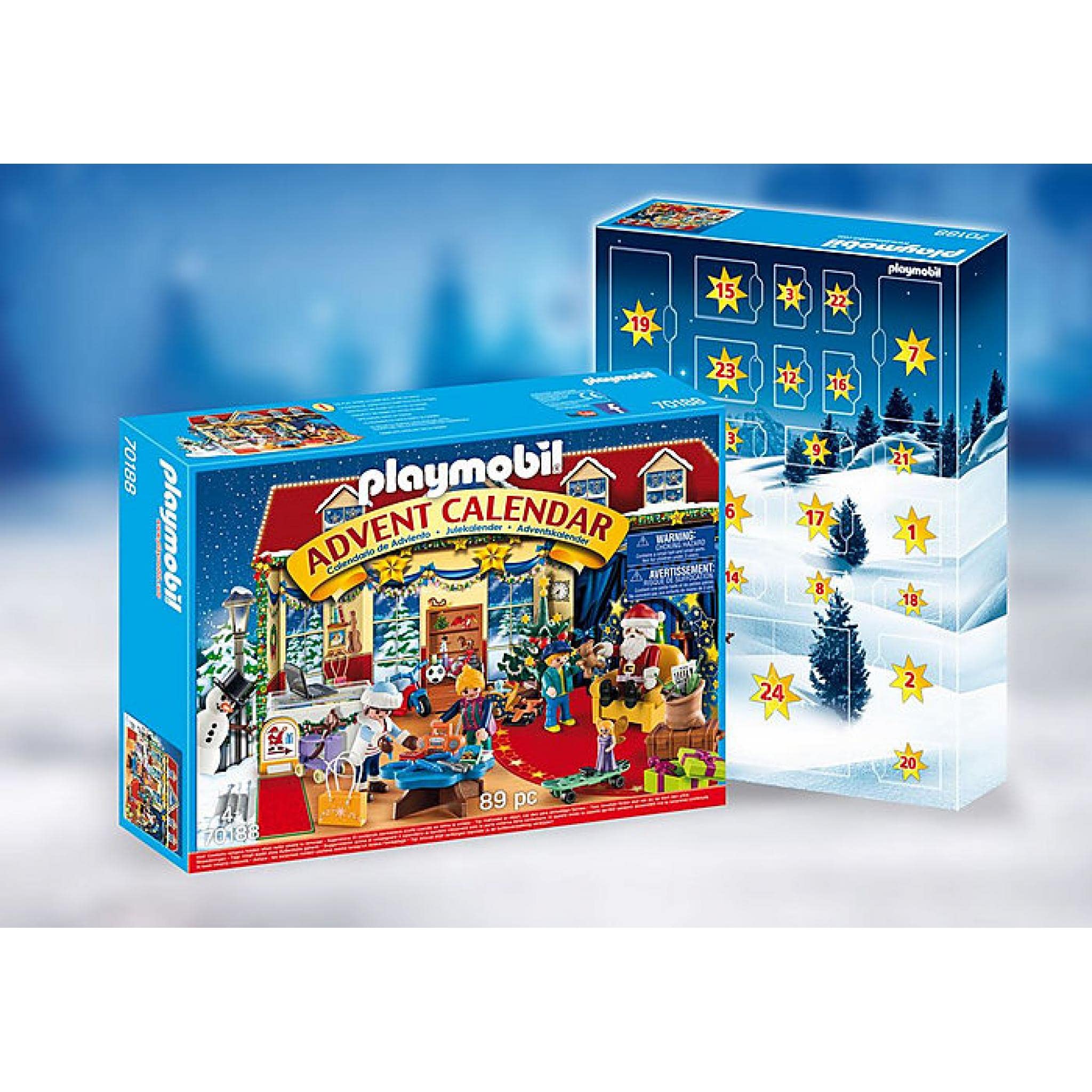 Playmobil Christmas Toy Store Advent Calendar (70188) - 24-Day Holiday Playset for Ages 4+