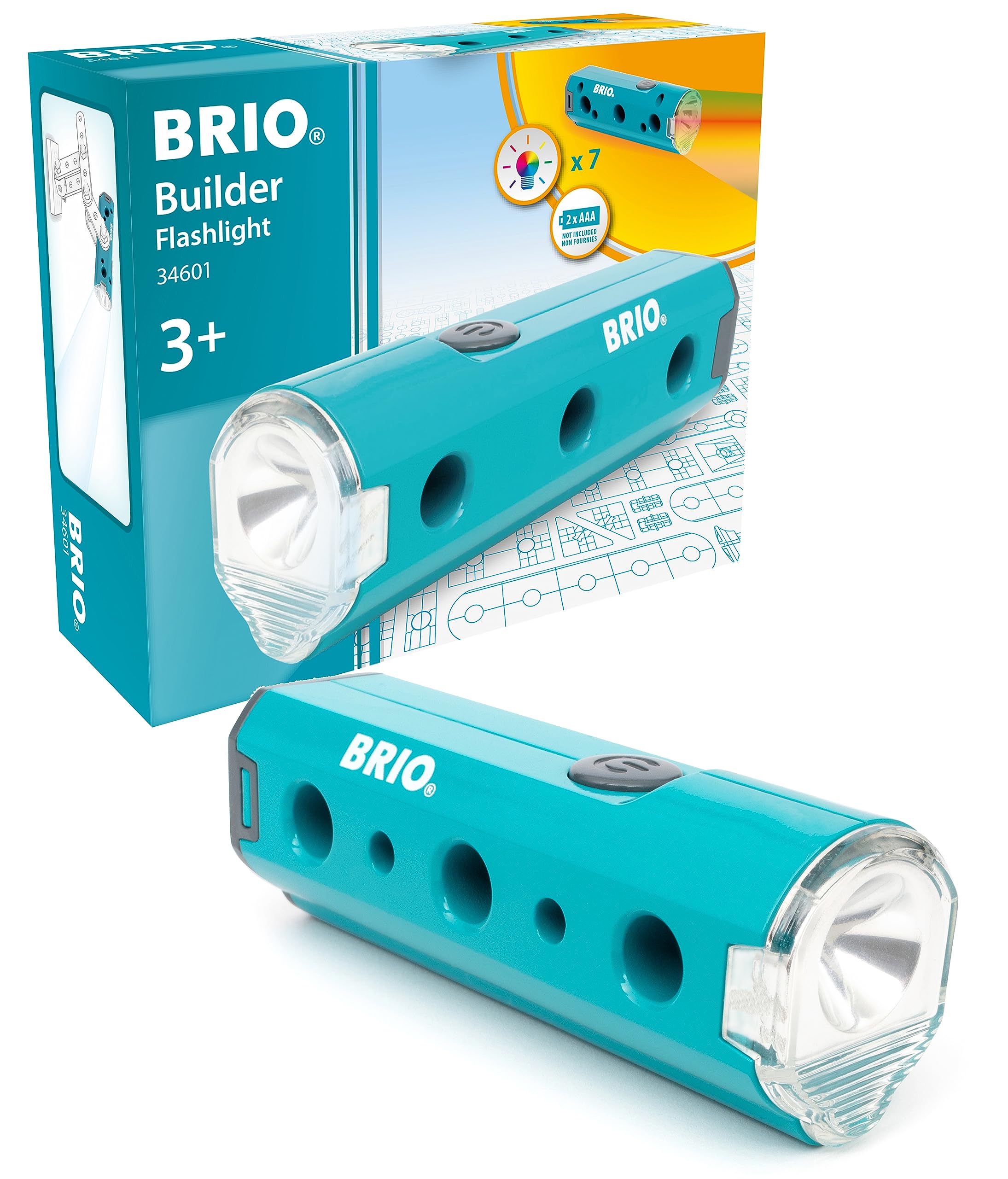 BRIO Builder Flashlight - Light-Up Building Toy for Kids 3+