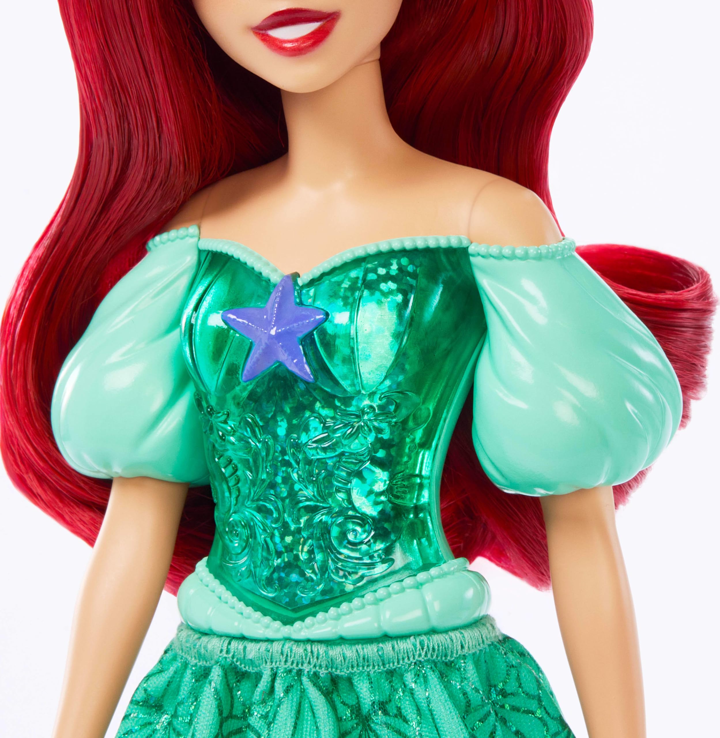 Mattel Disney Princess Ariel Posable Fashion Doll with Sparkling Clothing and Accessories HLW10 6