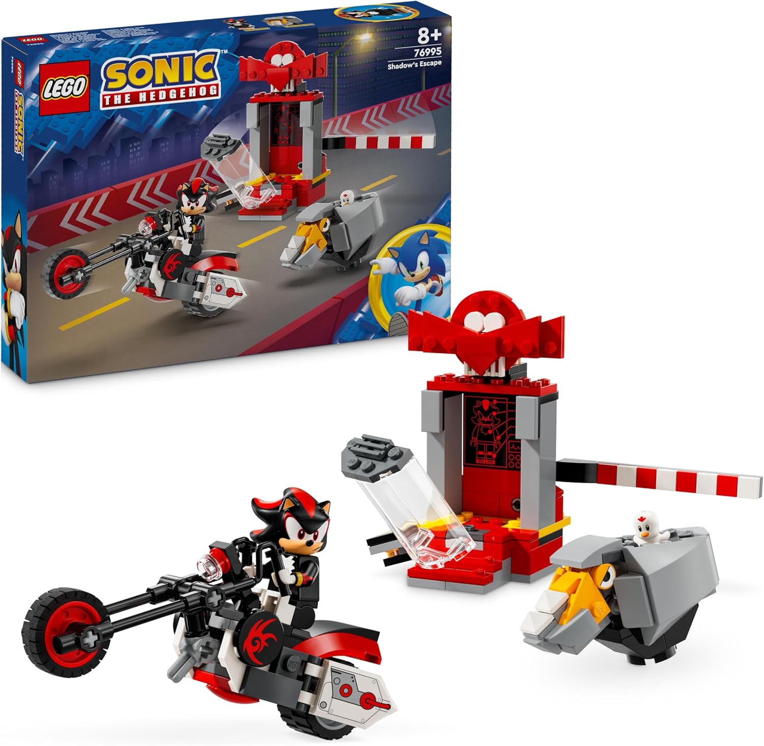 LEGO Sonic the Hedgehog Shadow the Hedgehog Escape Motorbike Playset - Building Set for Kids 8+ 1
