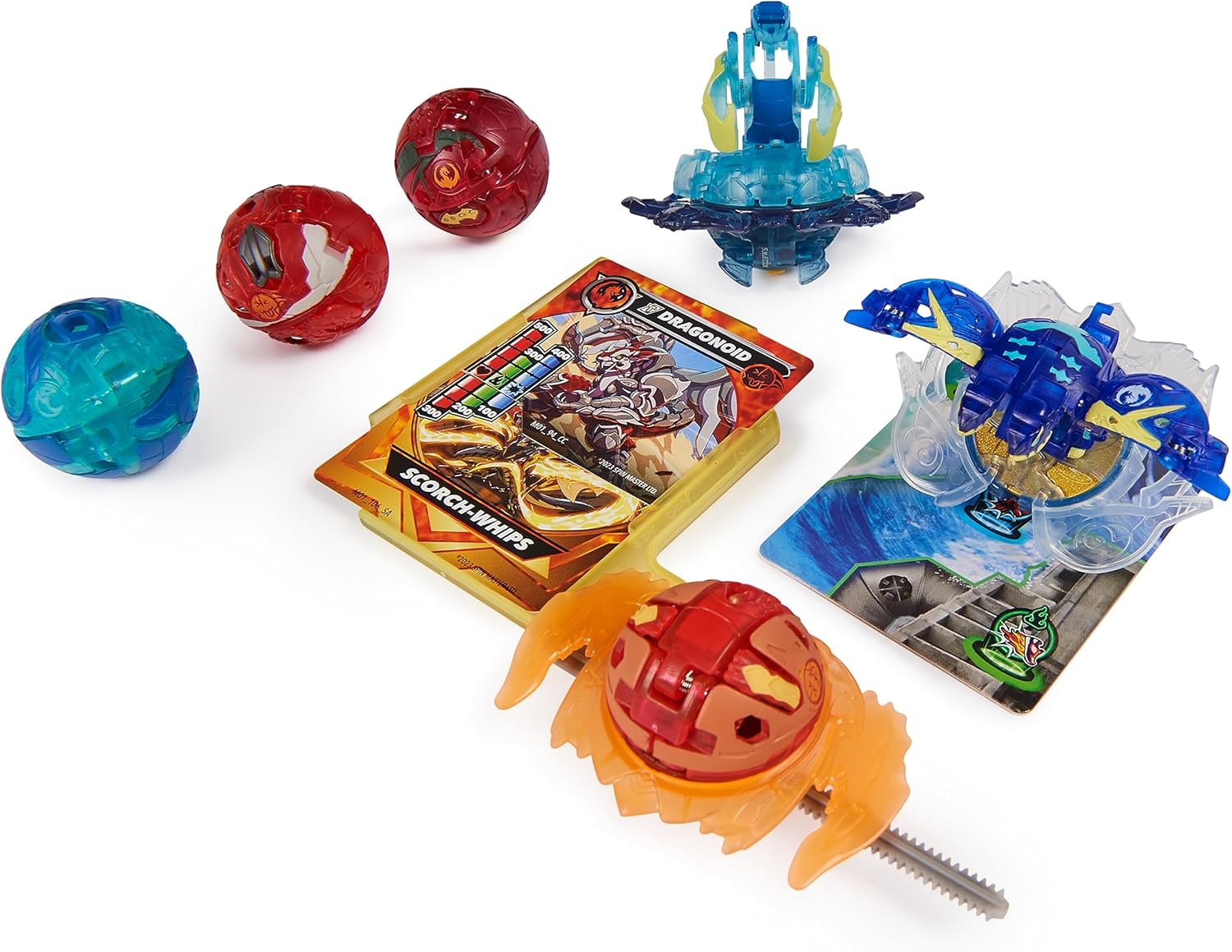 BAKUGAN Ultimate 6-Pack - Spinning Attack Dragonoids, Titanium & Core Balls for Kids 6-8 7