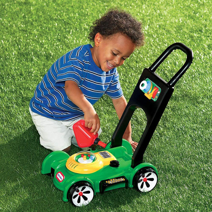 Little Tikes Gas 'n Go Mower - Realistic Play Lawn Mower with Mechanical Sounds & Movable Throttle for Toddlers 18 Months+
