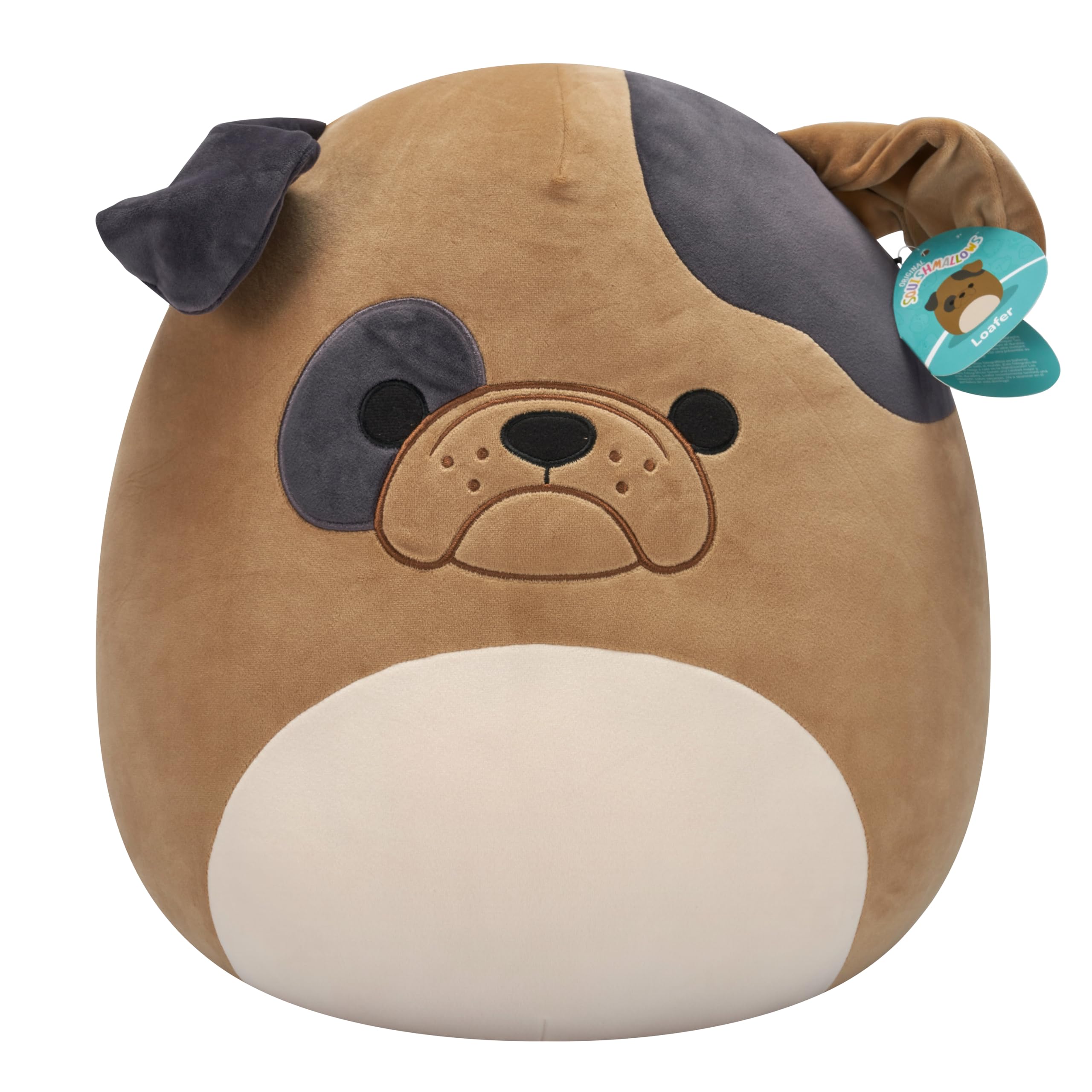 Squishmallows 16-Inch Loafer the Brown Bulldog Plush - Collectible Stuffed Animal 8