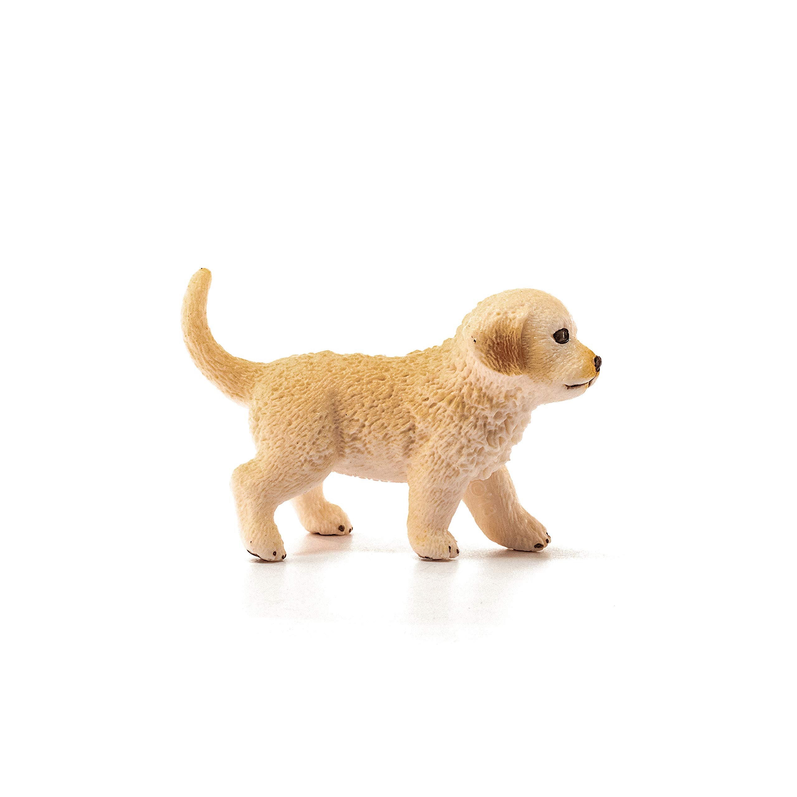 Schleich 16396 Golden Retriever Puppy Figurine - Individually Hand-Painted, Lifelike Farm World Toy for Kids 6