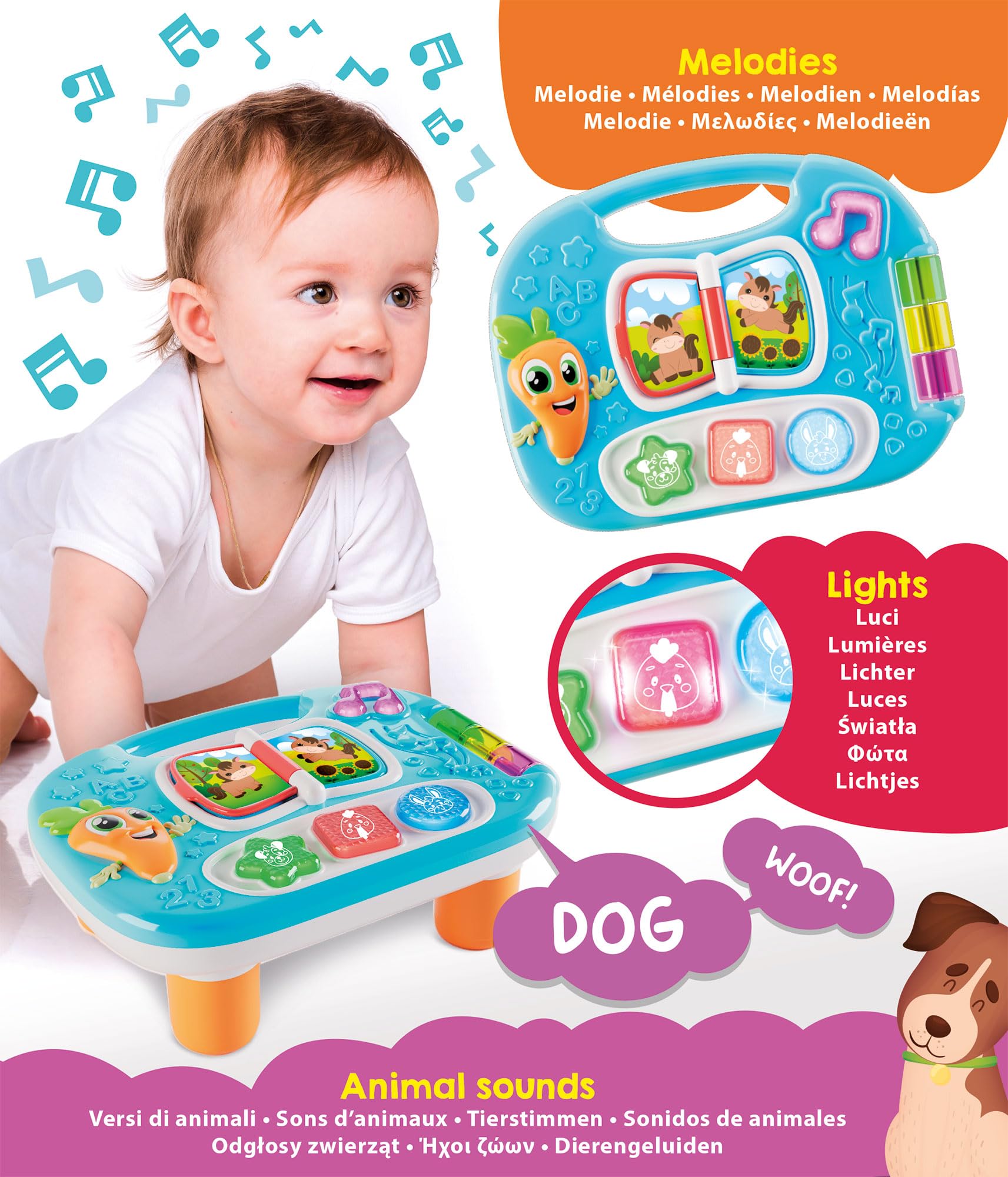 Lisciani Carotina Baby - Interactive Musical Farm Trainer for Babies 6 Months and Up 6