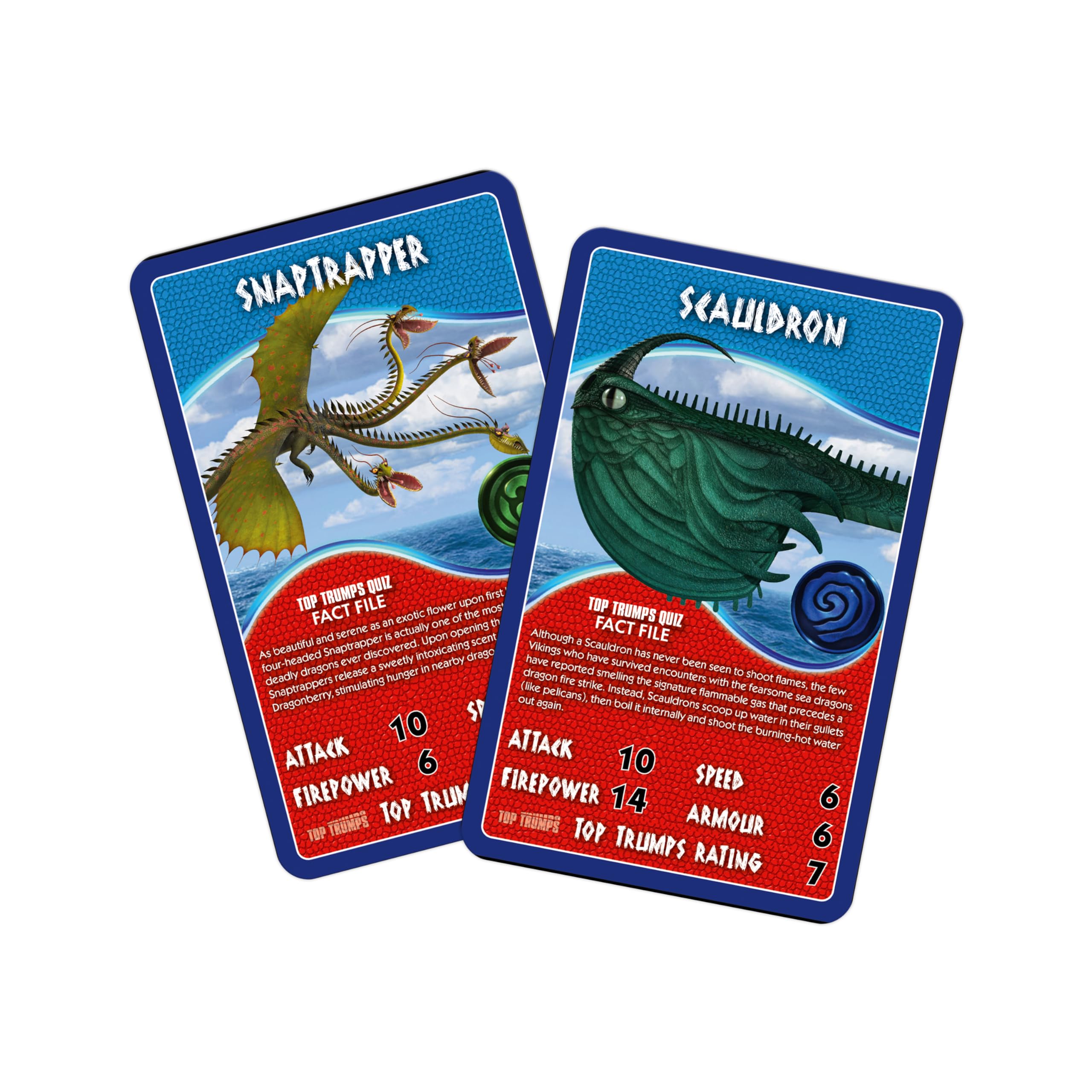 Top Trumps How to Train Your Dragon Educational Travel Card Game | Portable Plastic Case 4