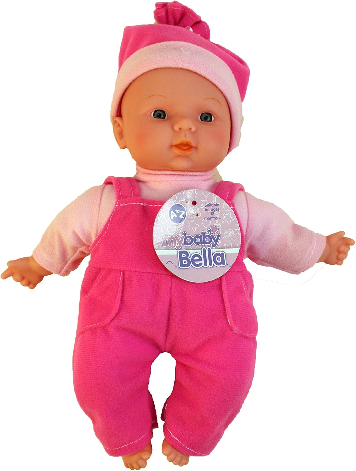A to Z My Baby Bella Doll - 30cm Soft Fiber-Filled Toddler Doll for Ages 18 Months+ 2