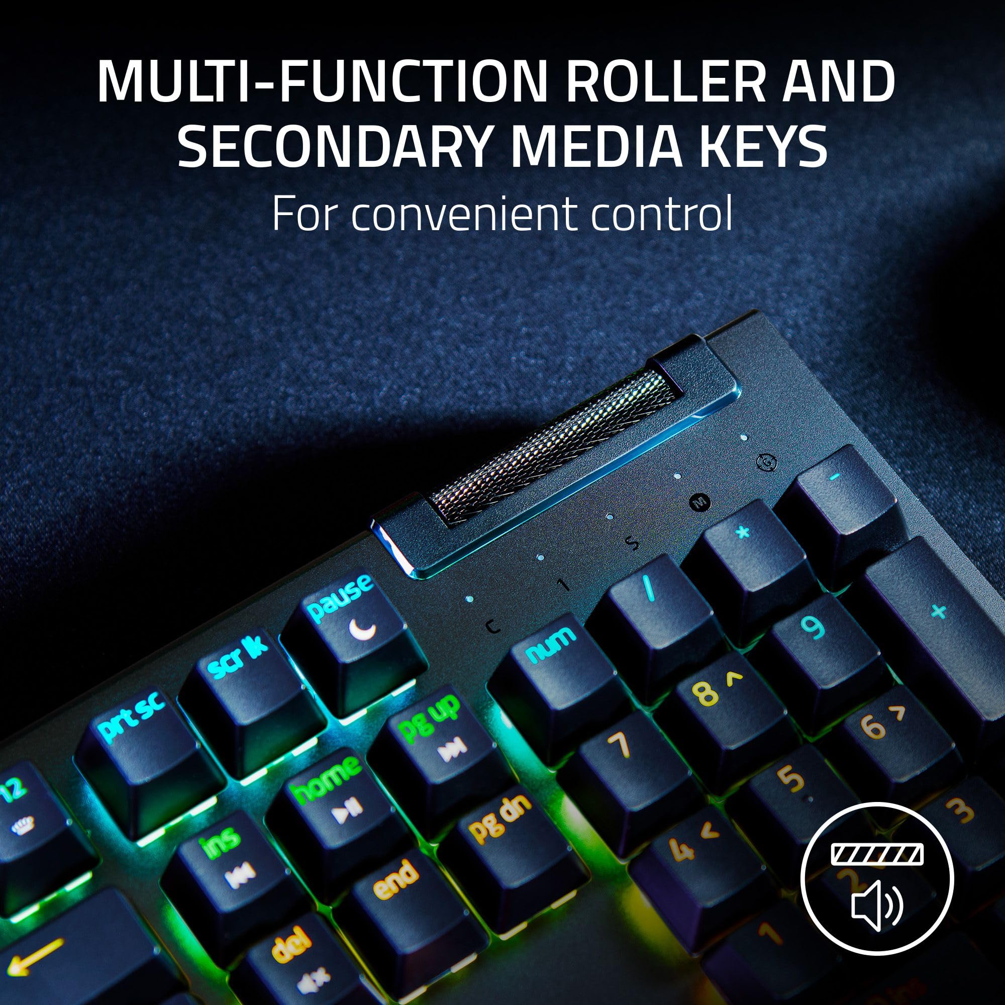 Razer BlackWidow V4 X - UK Mechanical Gaming Keyboard with Green Switches, 6 Macro Keys, Chroma RGB Lighting 5