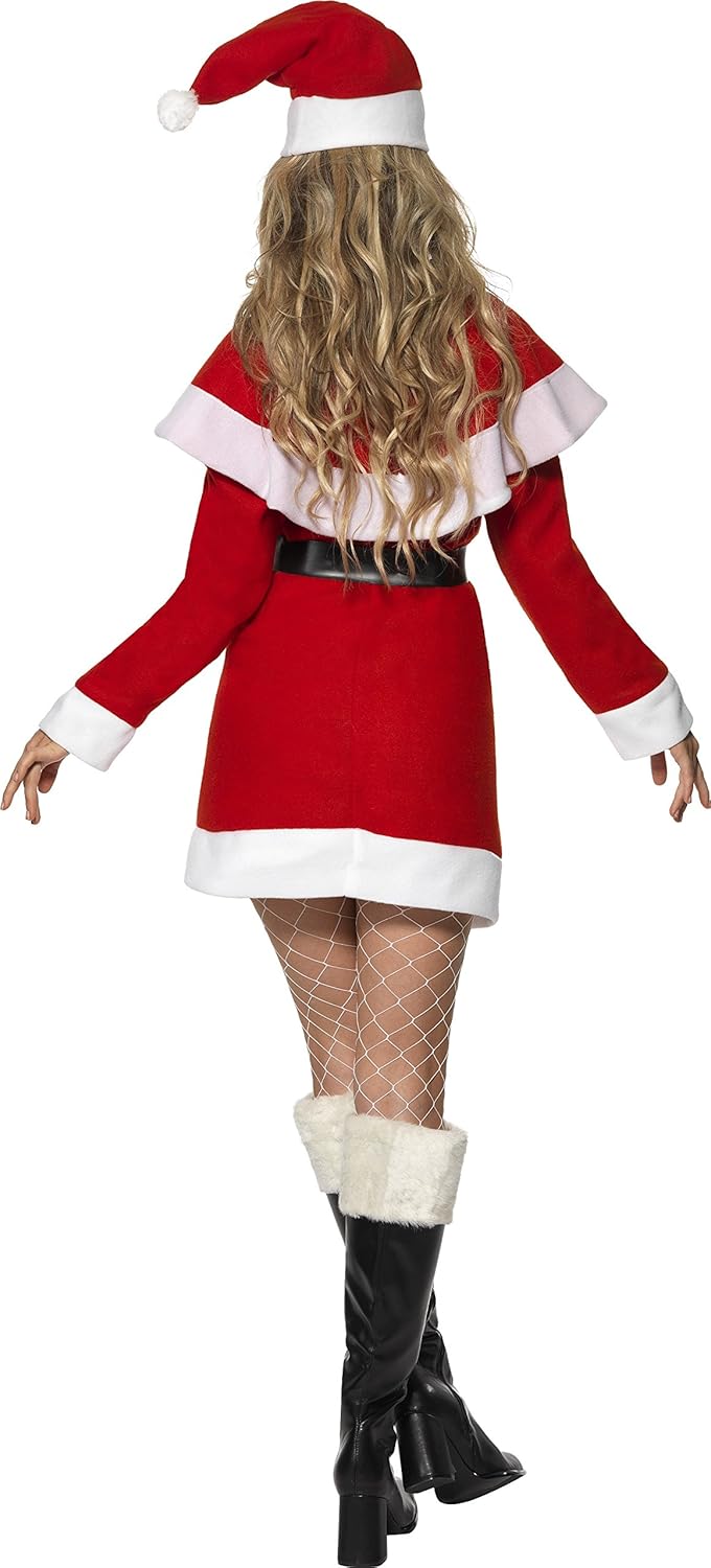 Smiffys Miss Santa Fleece Costume - Size 12-14 8