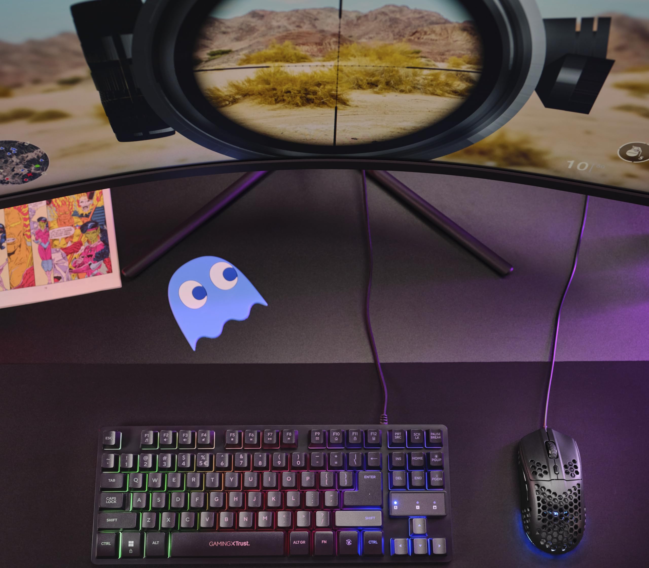 Trust Gaming GXT 928 Helox Superlight Wired Gaming Mouse 65g with RGB Lighting & Adjustable DPI 18