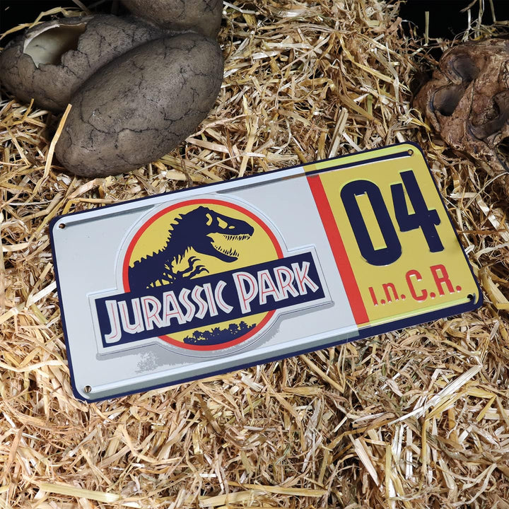 Jurassic Park Replica Numberplate - Officially Licensed Collectible for Ages 6+