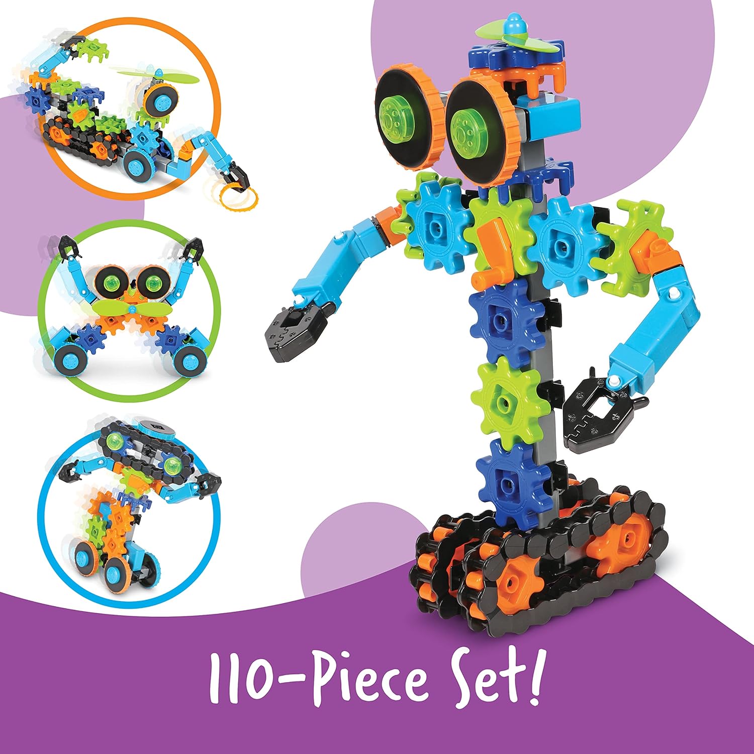 Learning Resources Gears! Gears! Gears! Robots in Motion - STEM Building Set for Kids Ages 5+ 4