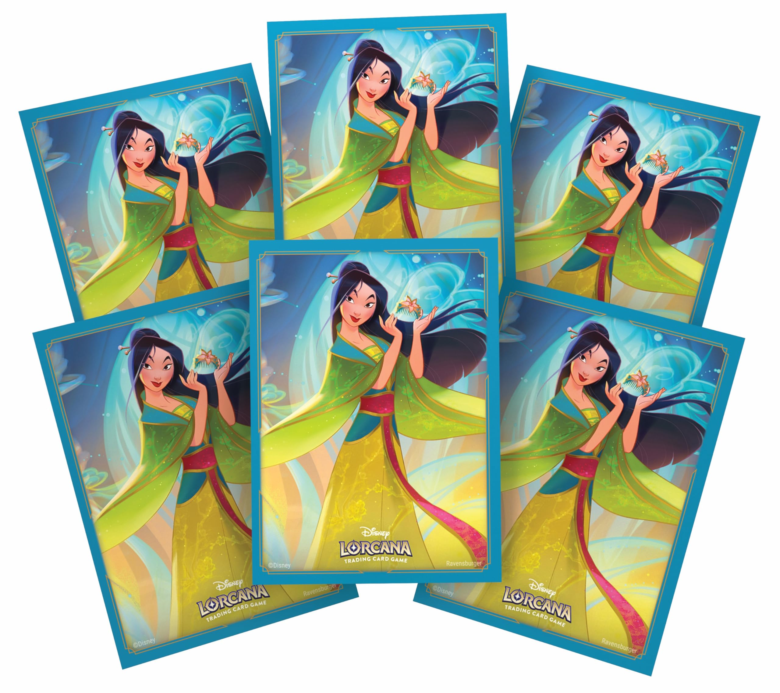 Ravensburger Disney Lorcana Trading Card Game - 65 Mulan Card Sleeves Set 1