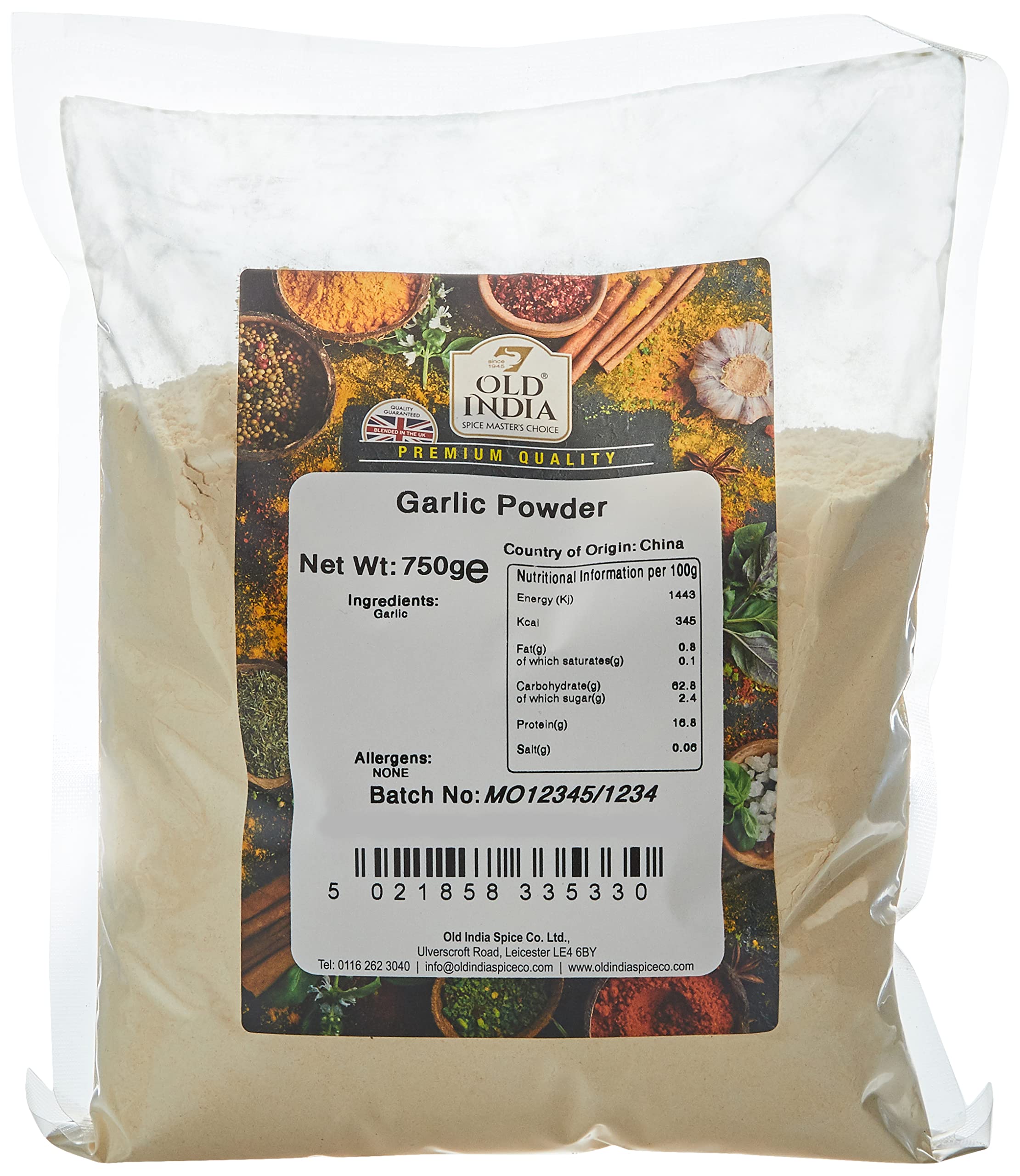 Old India Garlic Powder - 100% Natural Whole Spice | 750g Pack 1