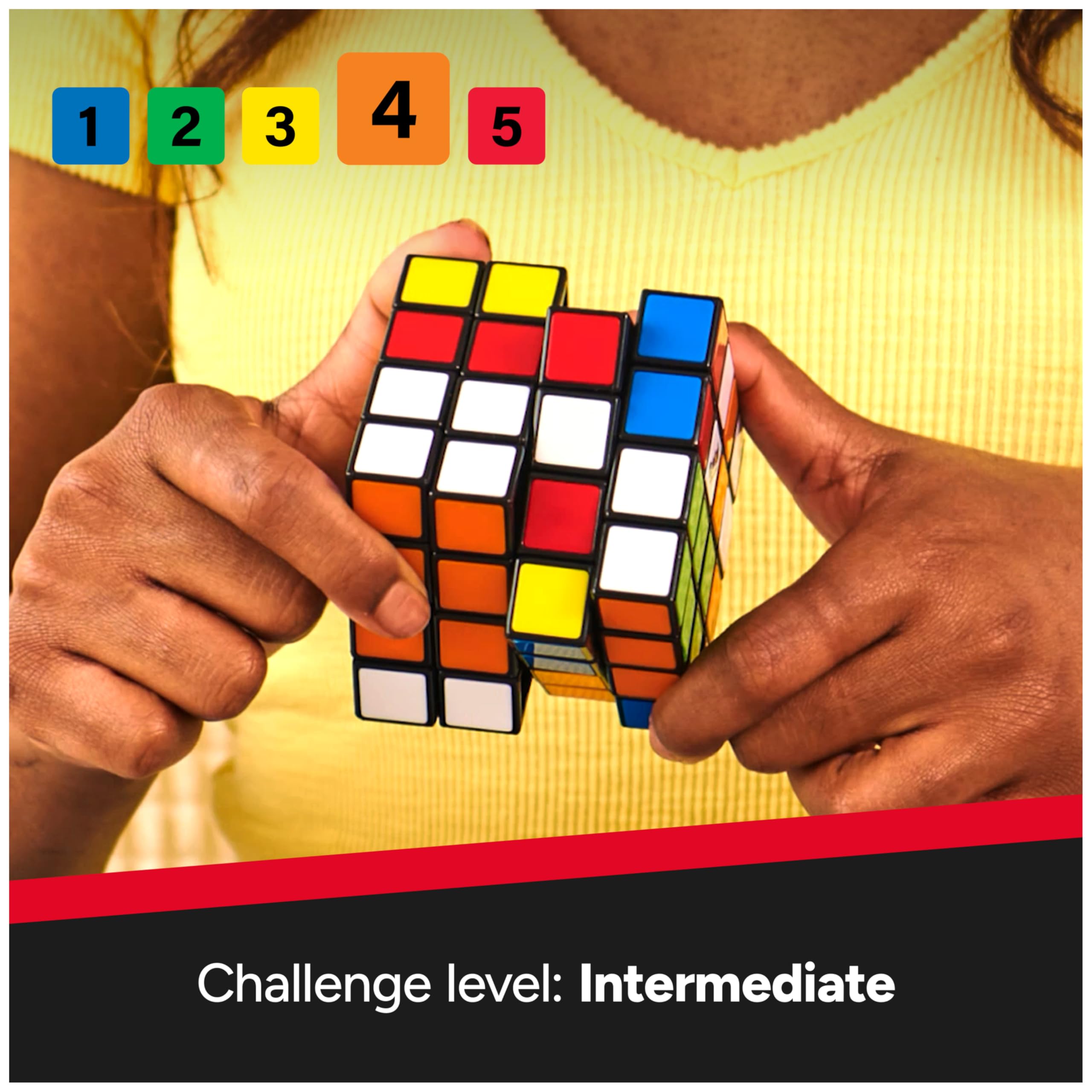 Rubik's Master 4x4 Sequential Puzzle Cube - Multicolor Plastic | Age 8-98 6