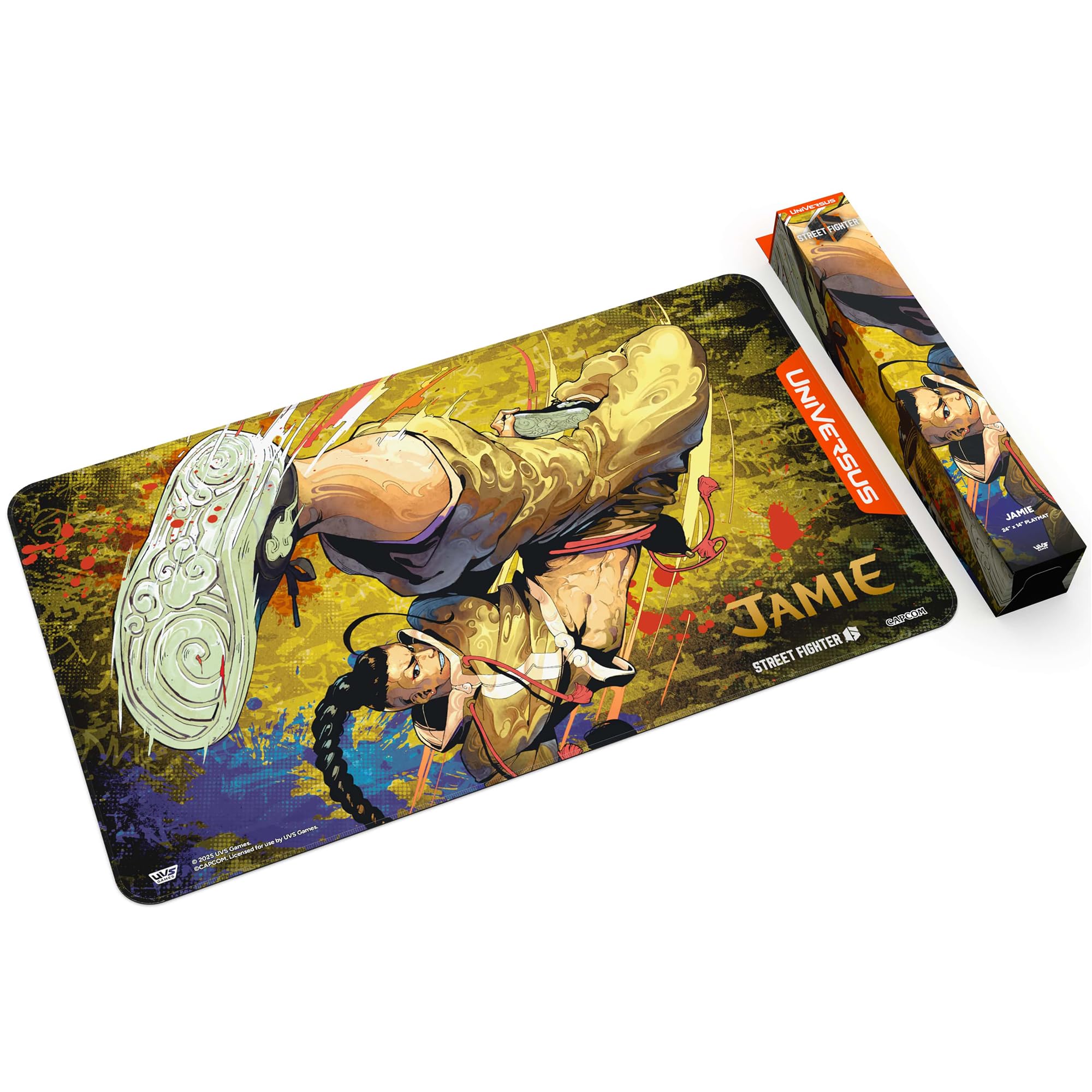 UniVersus Street Fighter 6: Challenger Series Playmat - Jamie | 24 x 14 Inches | Neoprene 3