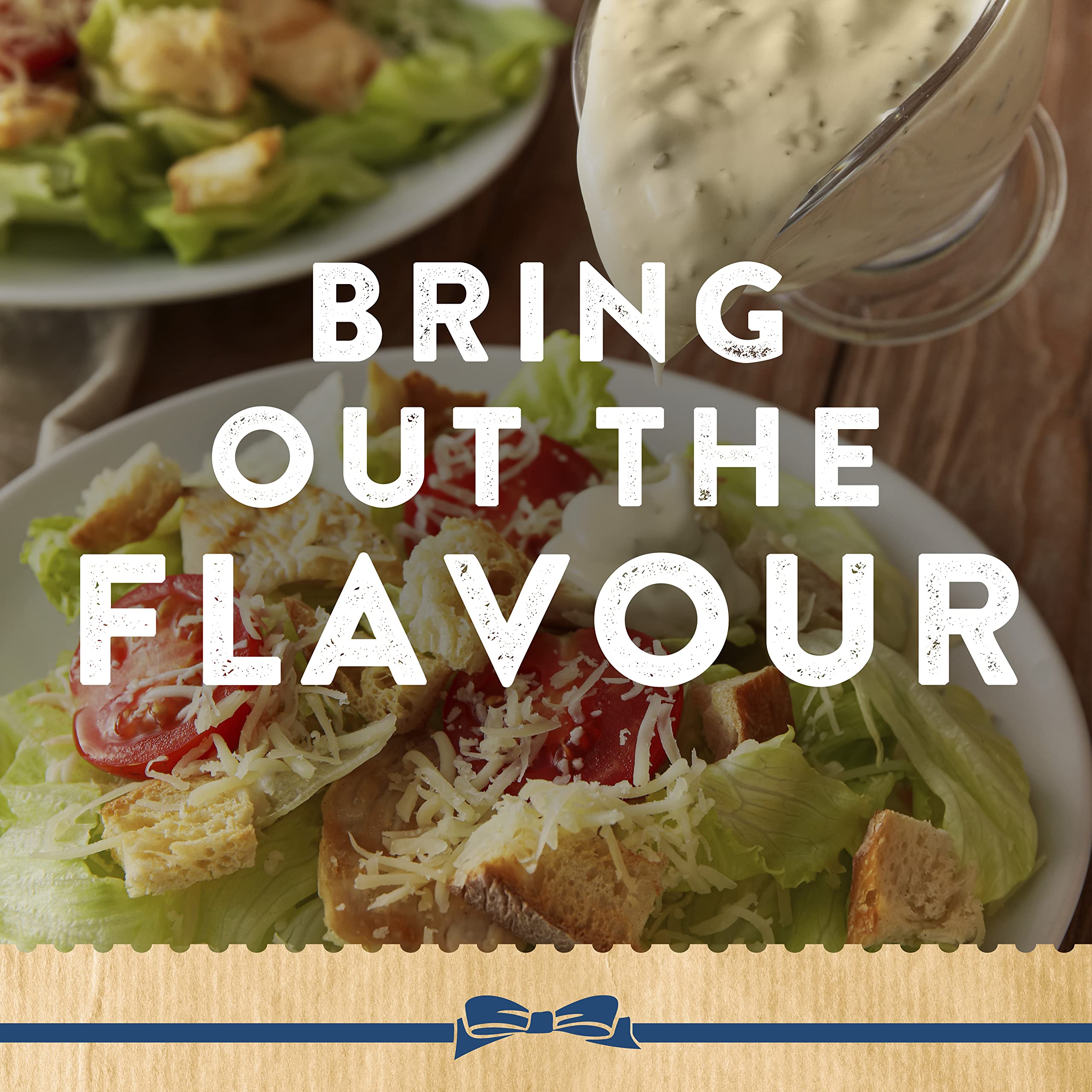 Hellmann's Real Caesar Salad Dressing & Dip - Creamy Tangy Dressing with Italian Cheese & Garlic, 460g 5