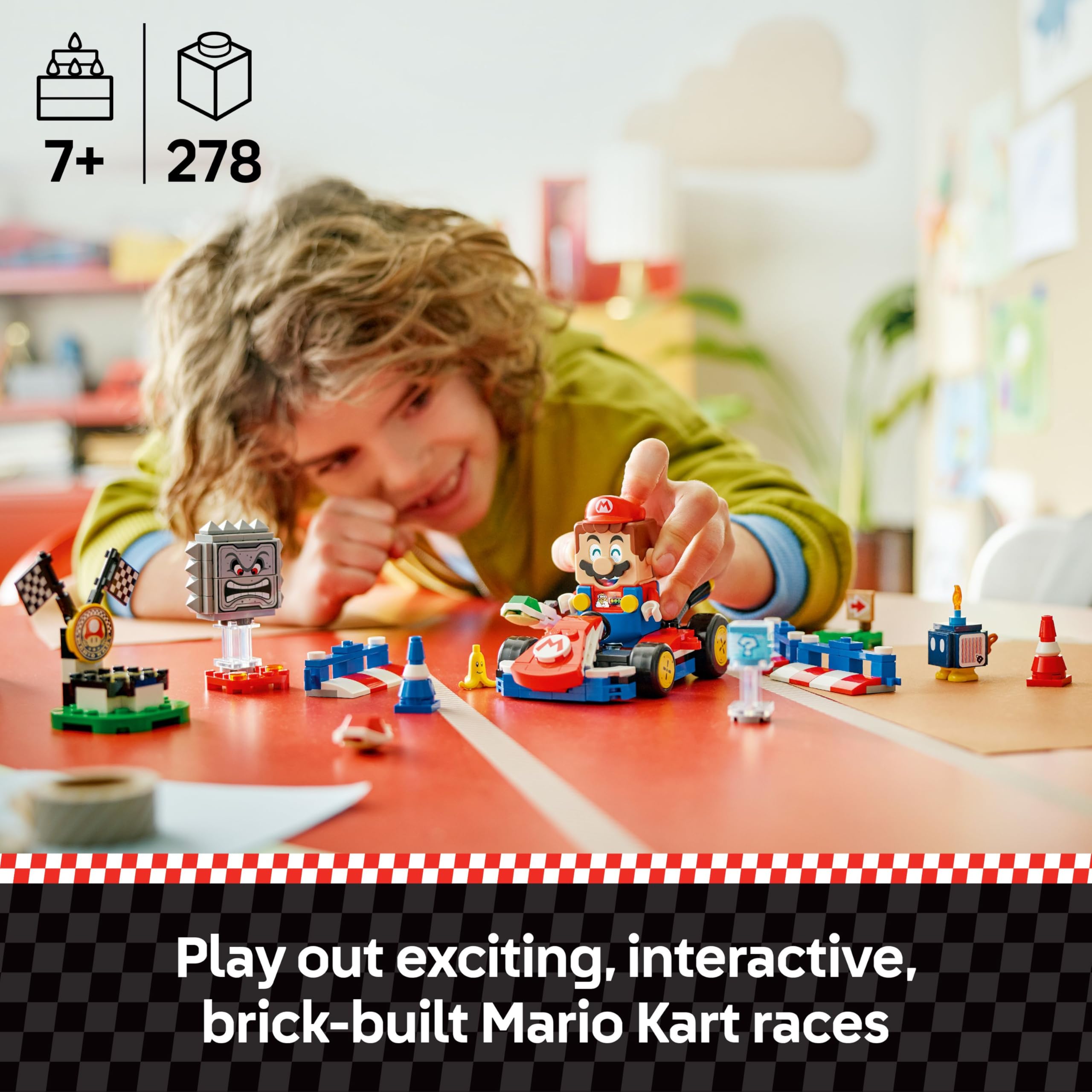 LEGO Super Mario Interactive Mario & Standard Kart Building Set 72043 | Ages 7+ 3