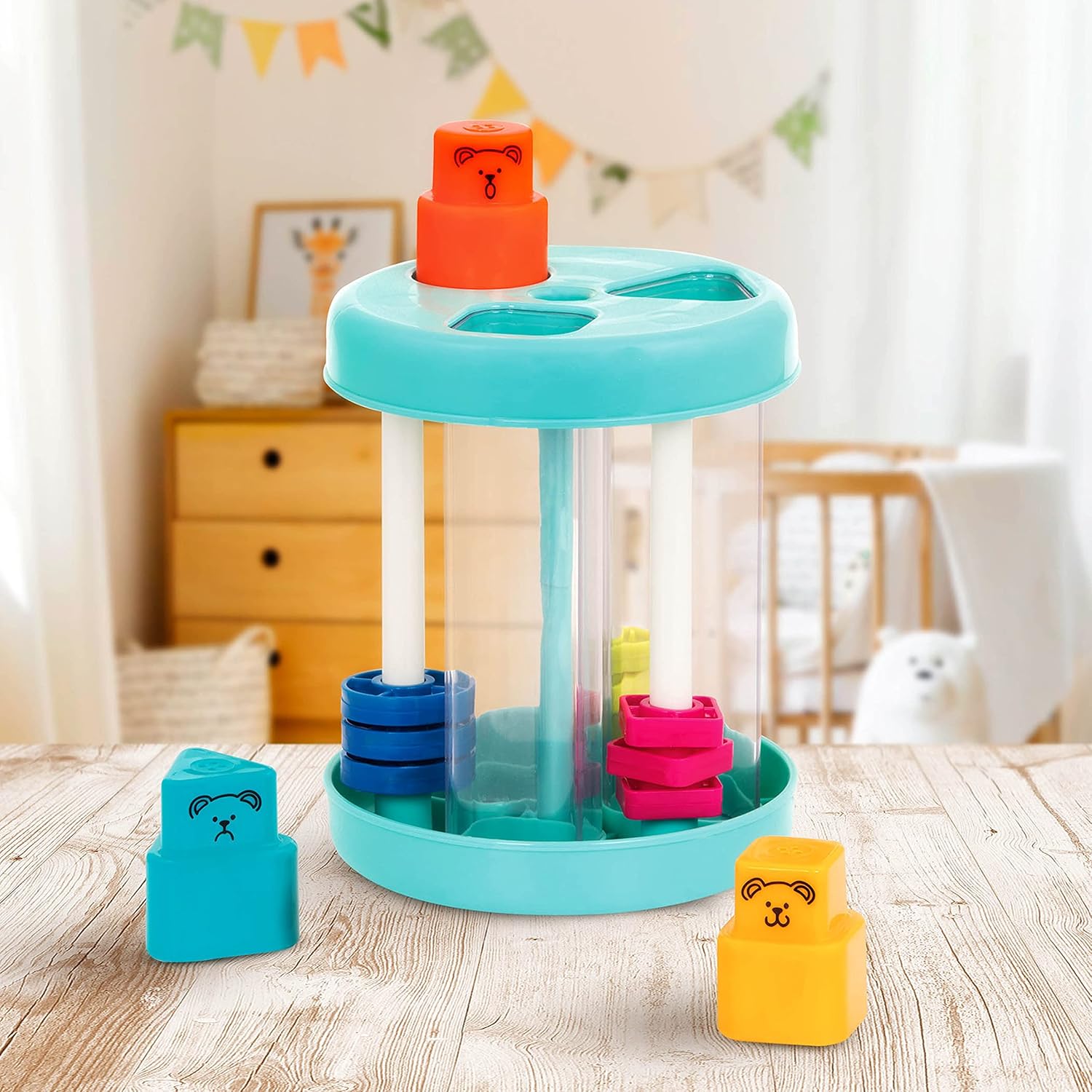 Battat BT2600Z Shapes & Sounds Sorter - Educational Toddler Toy for 18 Months+ 5