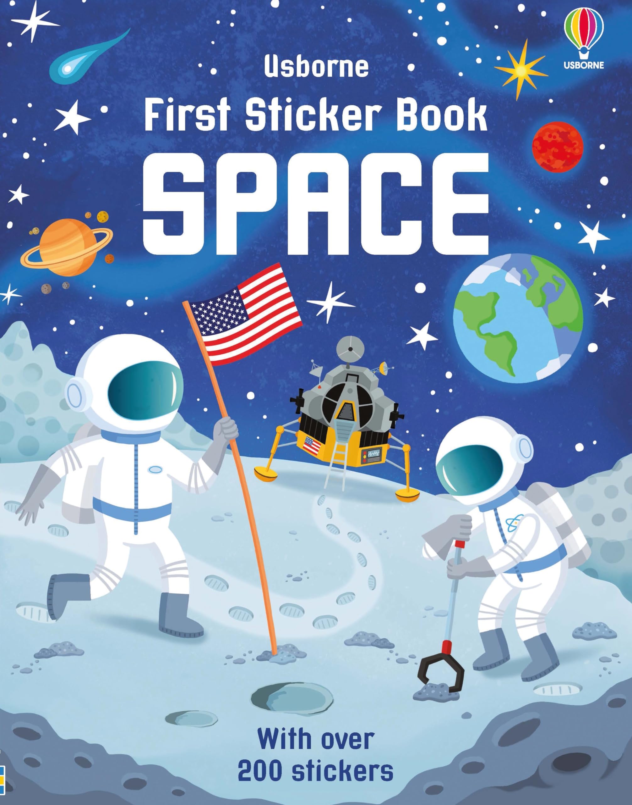 Usborne First Sticker Book Space - Ages 2-4 | 24 Pages | Over 150 Stickers