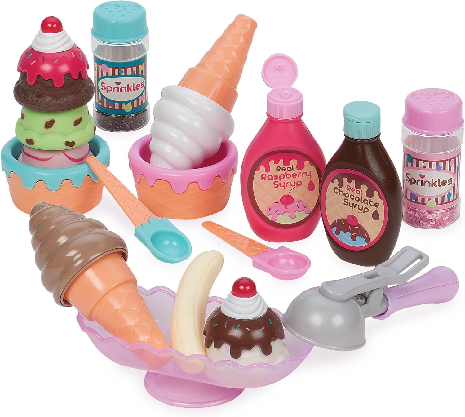 Play Circle Ice Cream Parlour Playset - 21-Piece Pretend Play Toy for Ages 3+ 1