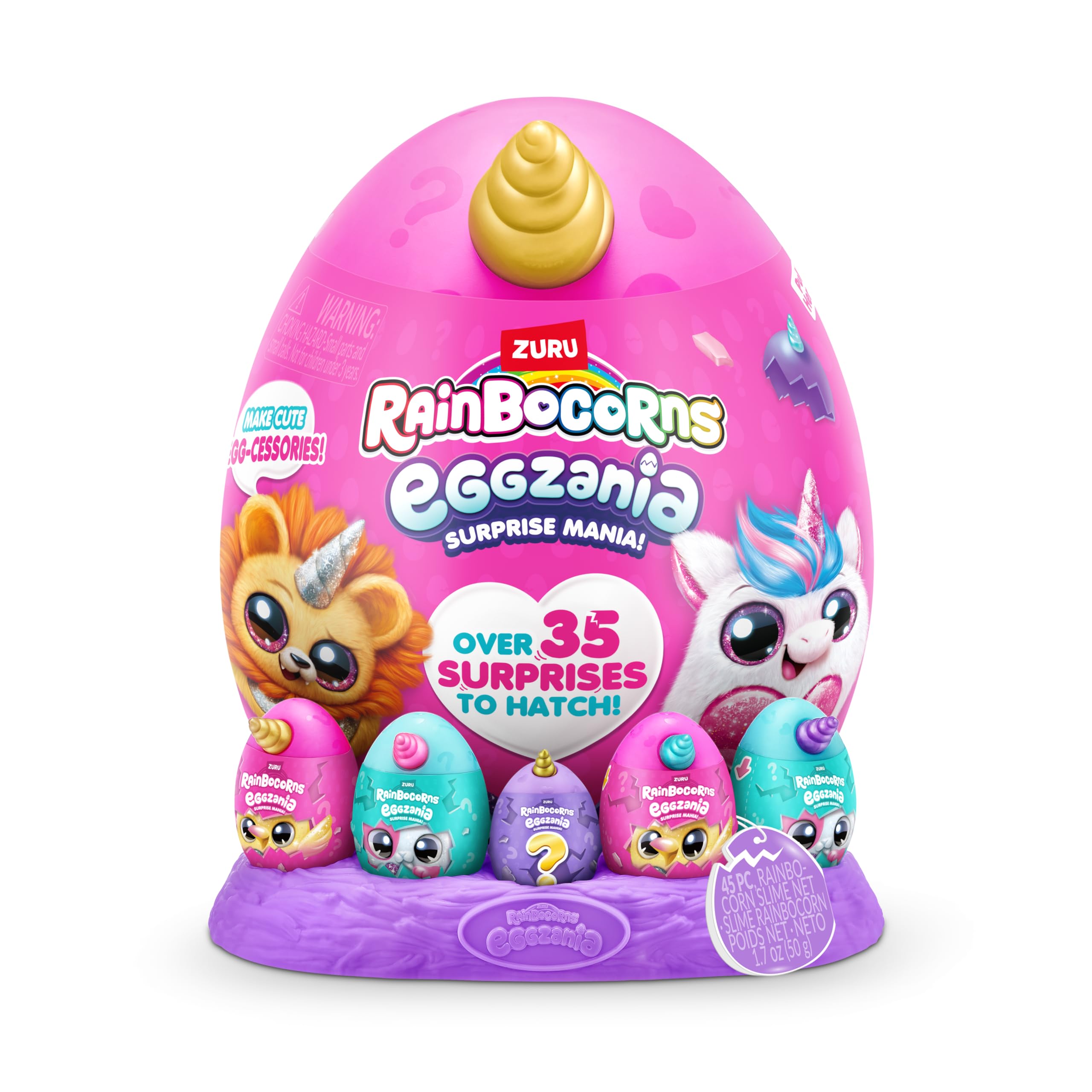 Rainbocorns Eggzania Surprise Mania Whipper the Bunny - Collectible Plush with 20+ Surprises, 28 cm Cuddly Stuffed Animal 5