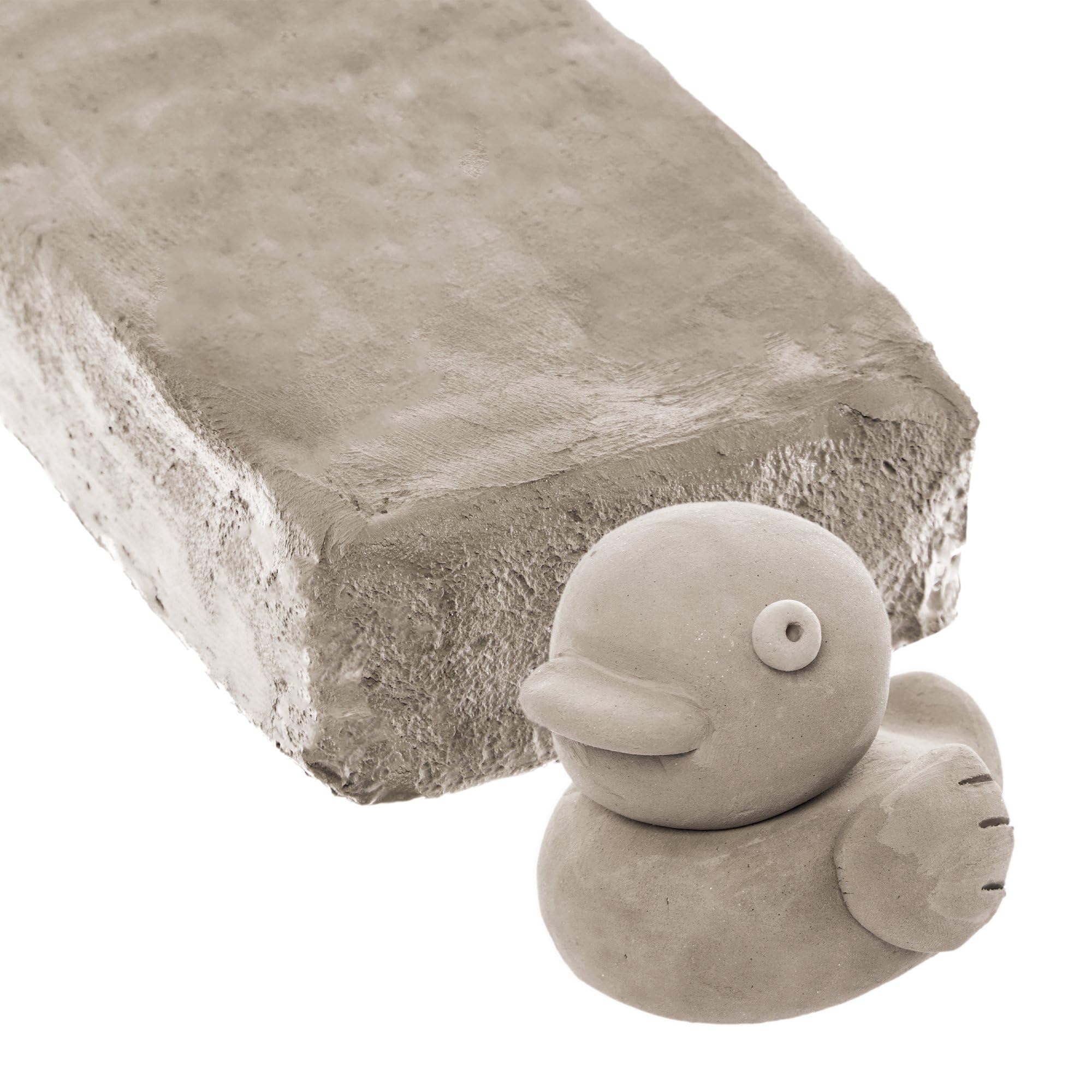 Baker Ross FX918 Grey Air Drying Clay - 1kg Pack | Modelling & Pottery Clay for Kids