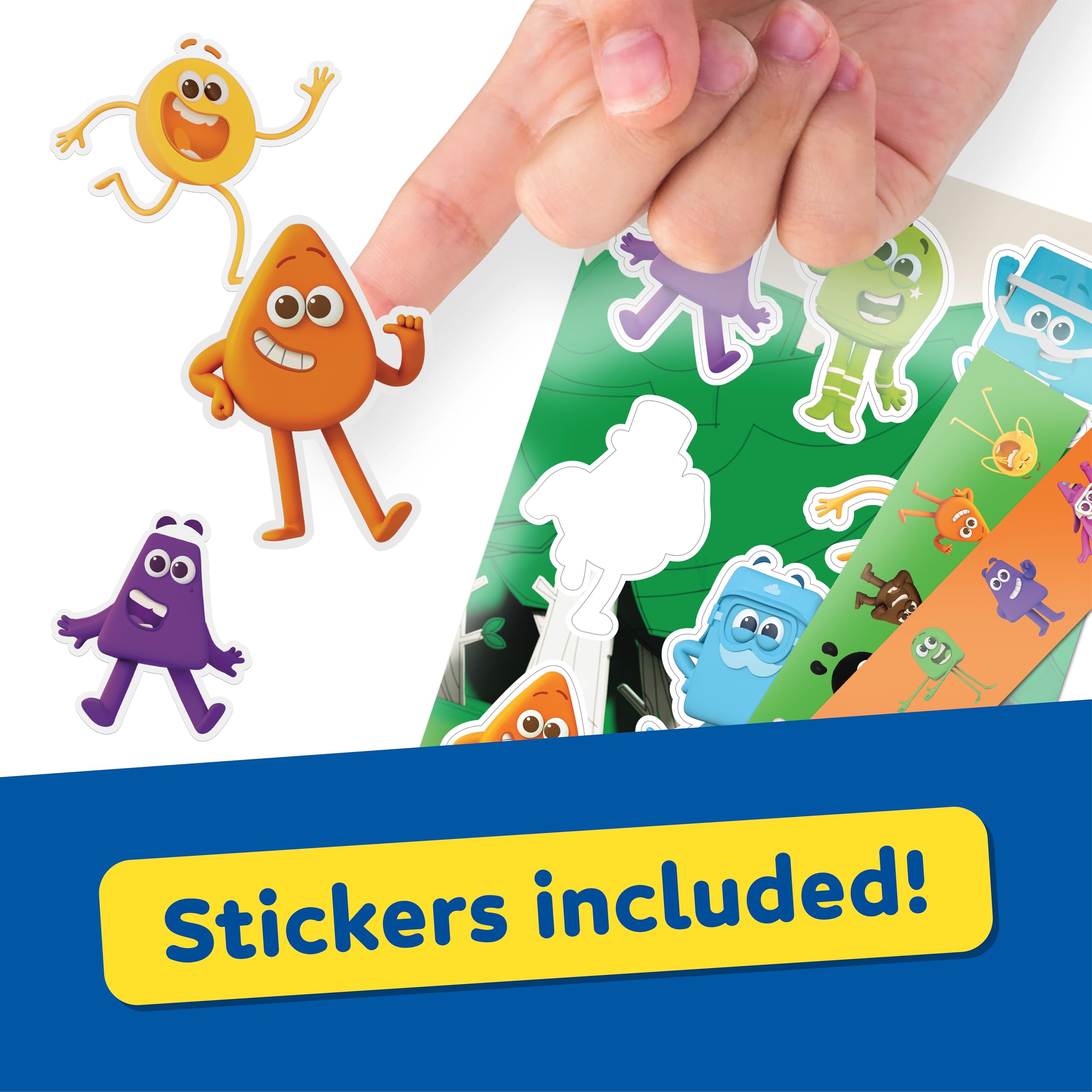 BLADEZ Colourblocks Sticker Activity Set with 40+ Pieces and Washable Pens 5